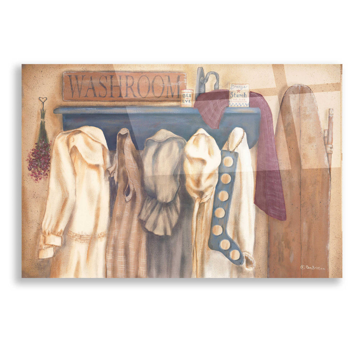 Epic Art 'Washroom Assortment' by Pam Britton, Acrylic Glass Wall Art