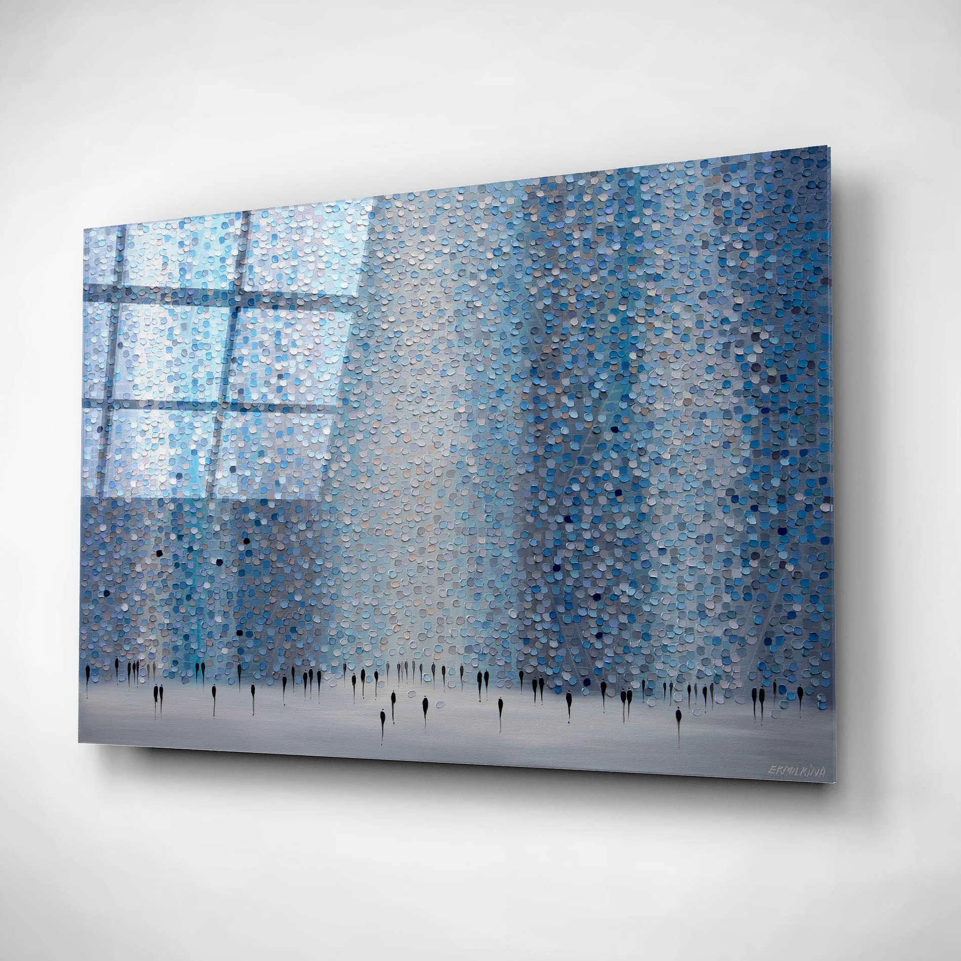 Epic Art 'Bluestone City' by Ekaterina Ermilkina, Acrylic Glass Wall Art,16x12