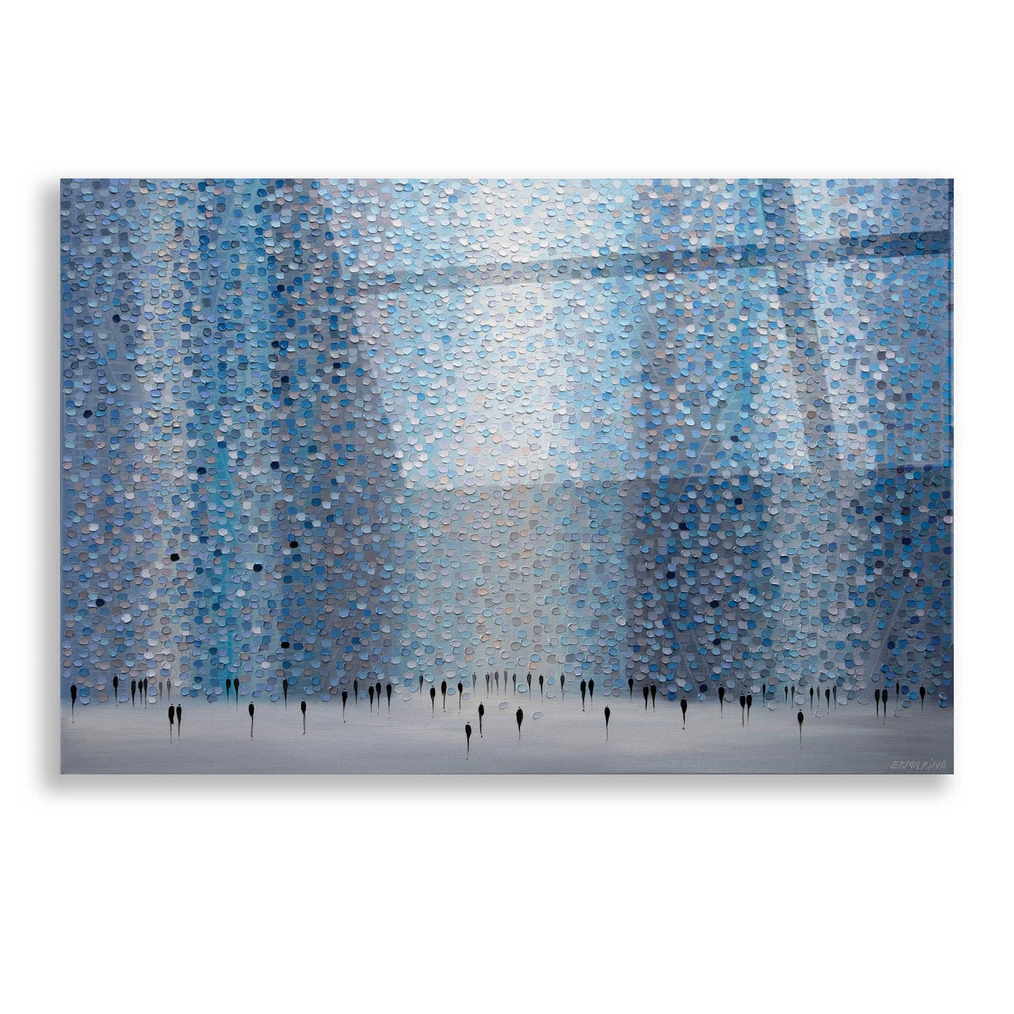 Epic Art 'Bluestone City' by Ekaterina Ermilkina, Acrylic Glass Wall Art,16x12