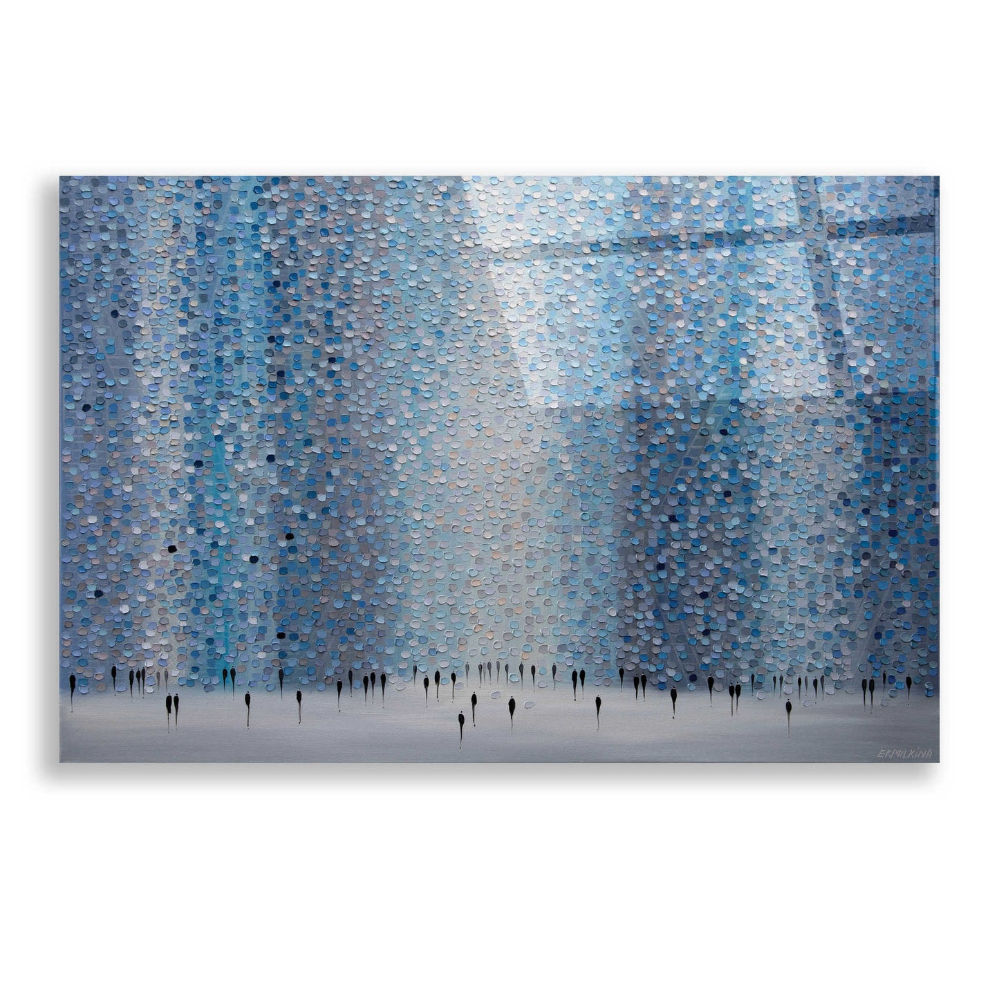 Epic Art 'Bluestone City' by Ekaterina Ermilkina, Acrylic Glass Wall Art,24x16