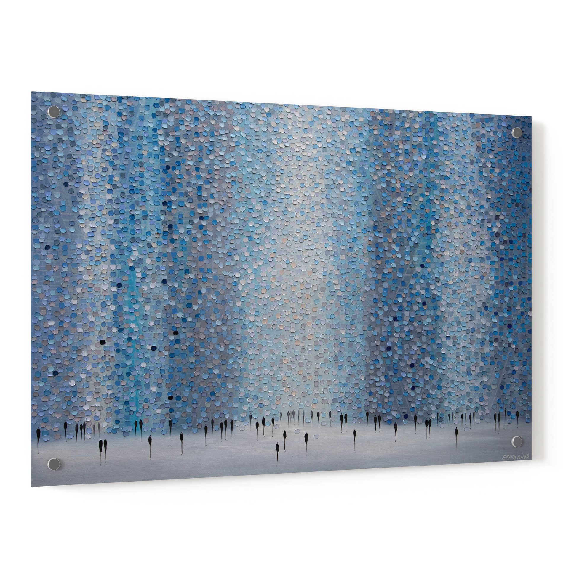 Epic Art 'Bluestone City' by Ekaterina Ermilkina, Acrylic Glass Wall Art,36x24