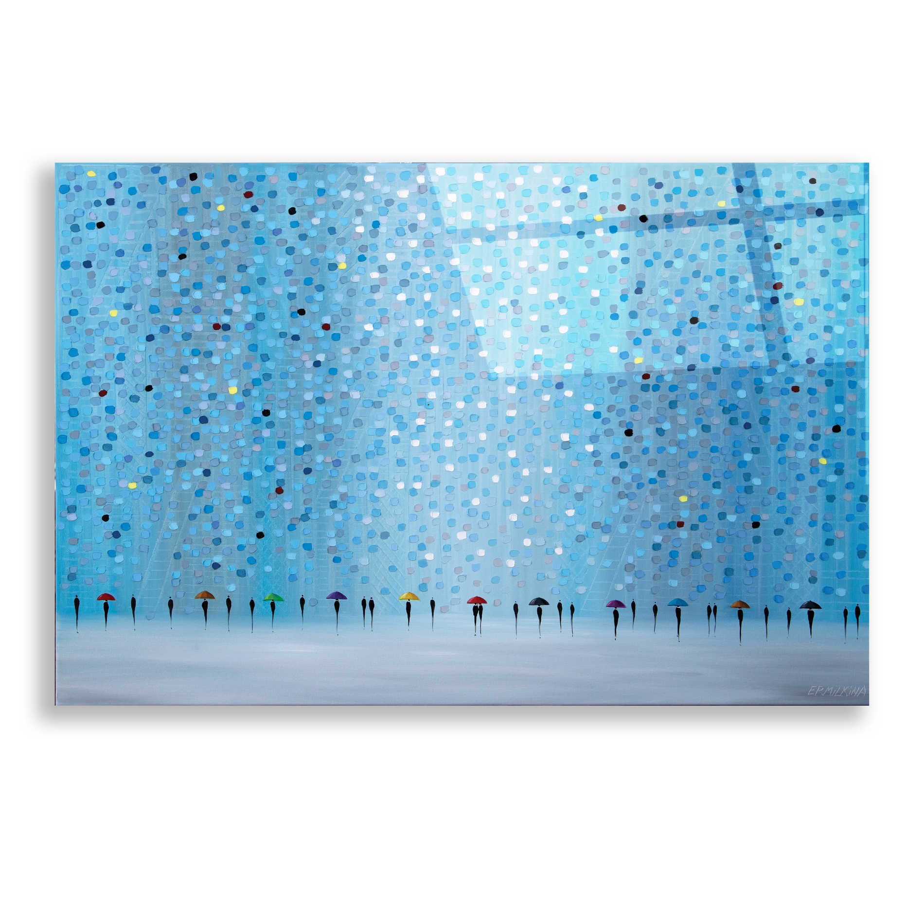 Epic Art 'Umbrellas' by Ekaterina Ermilkina, Acrylic Glass Wall Art,24x16