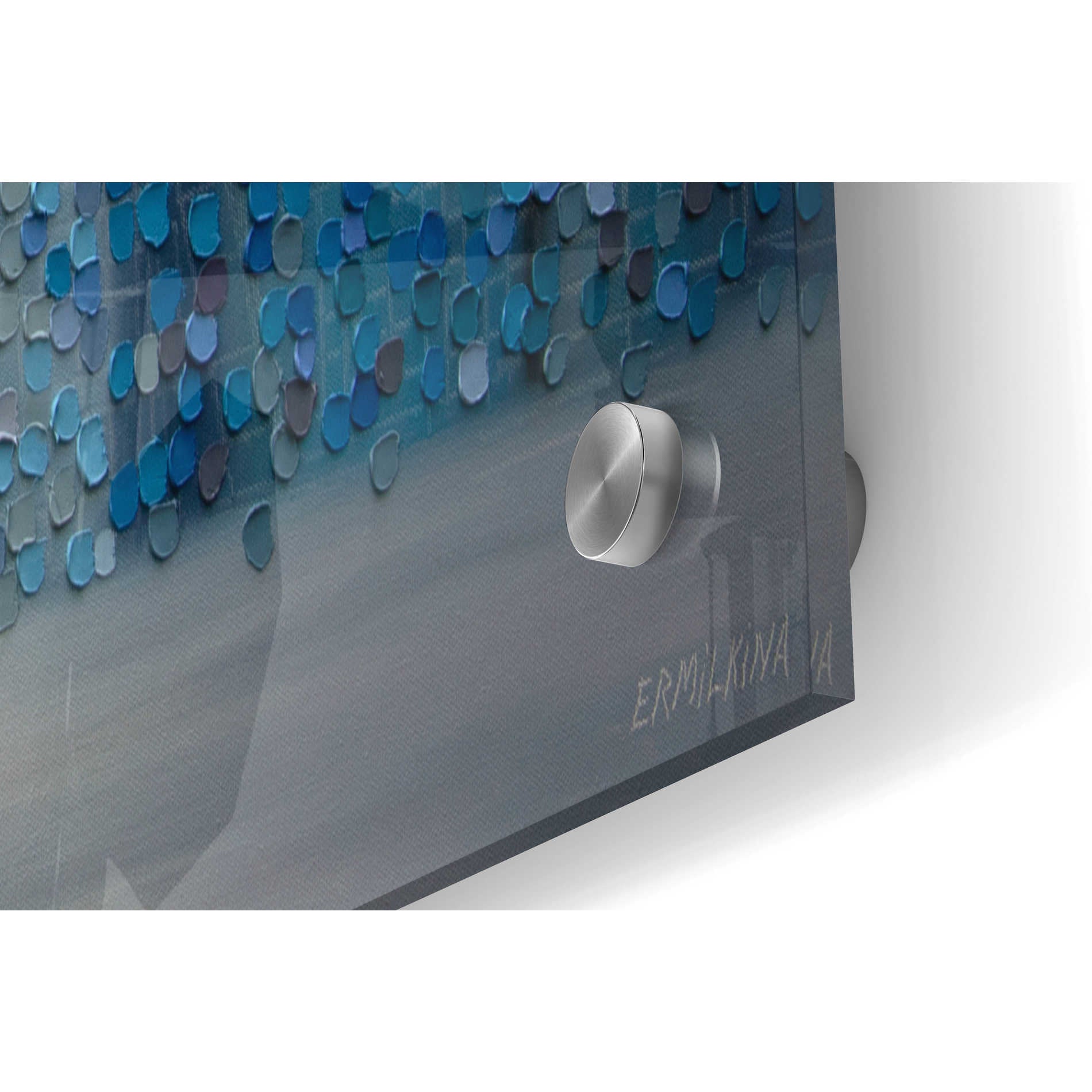 Epic Art 'Blue Rain' by Ekaterina Ermilkina, Acrylic Glass Wall Art,36x24