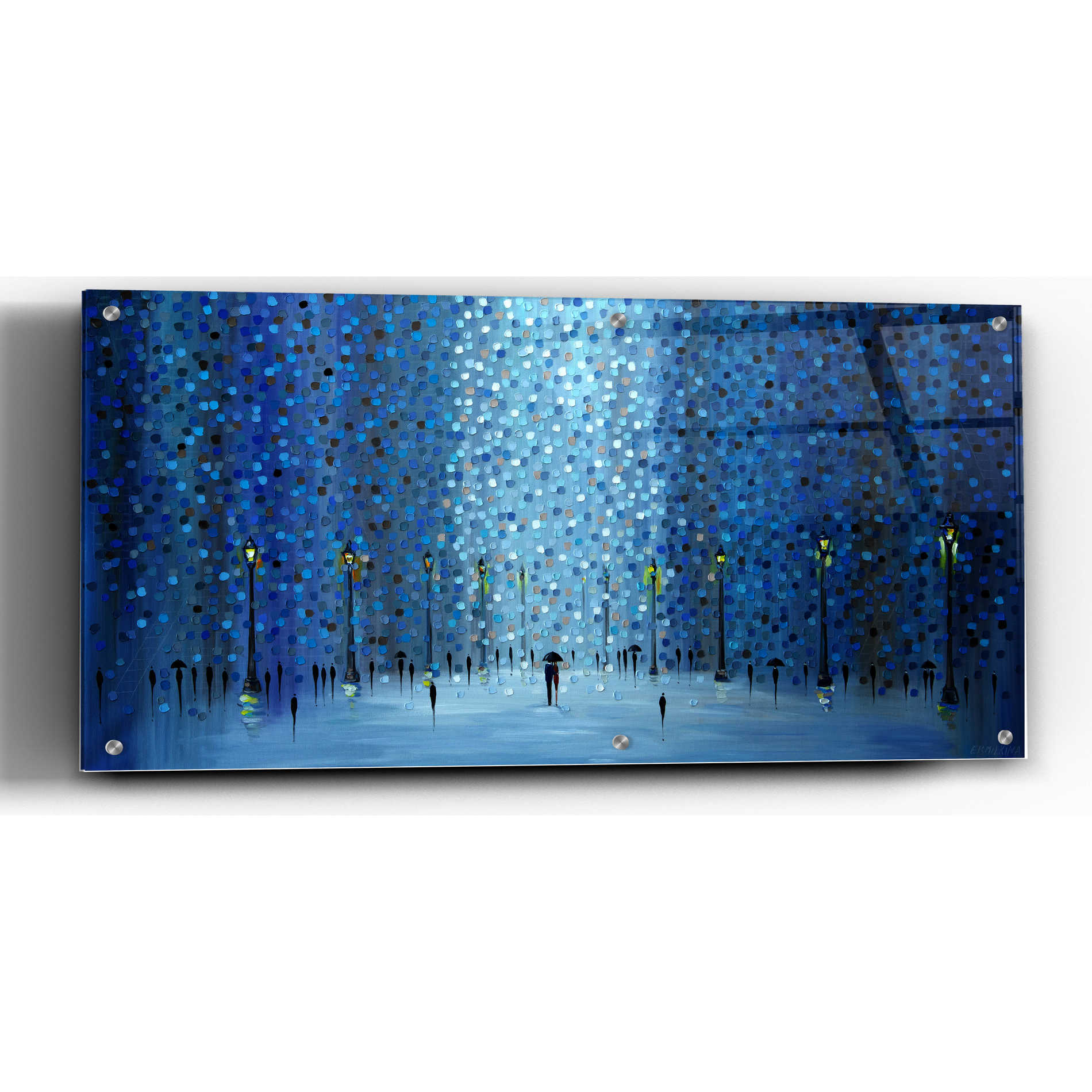 Epic Art 'When The Sky Fall' by Ekaterina Ermilkina, Acrylic Glass Wall Art,24x12