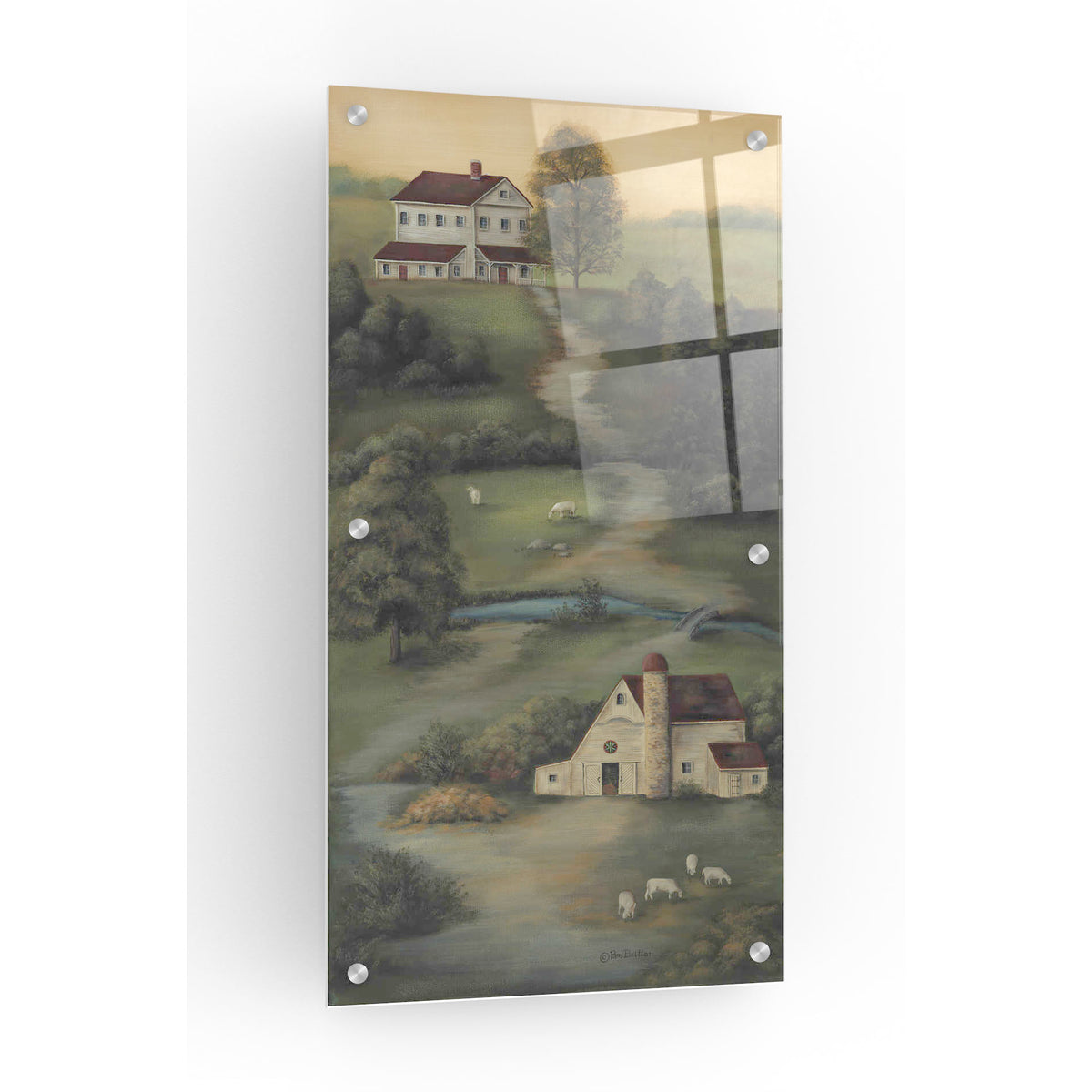 Epic Art 'Farm Life II' by Pam Britton, Acrylic Glass Wall Art