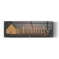 Epic Art 'Family revised' by Pam Britton, Acrylic Glass Wall Art,36x12