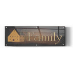 Epic Art 'Family revised' by Pam Britton, Acrylic Glass Wall Art,36x12