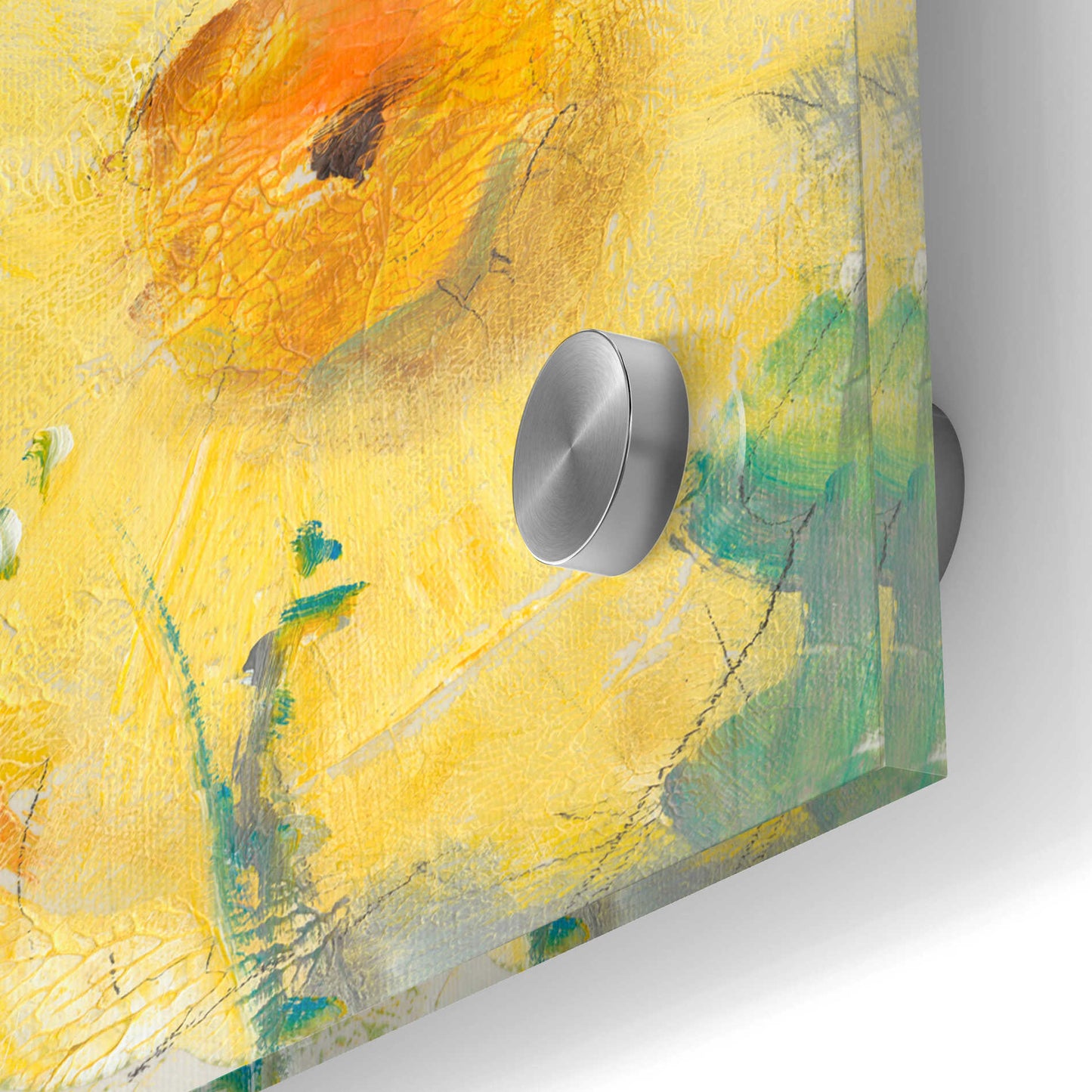 Epic Art 'Yellow Bunch II' by Tim O'Toole, Acrylic Glass Wall Art,24x24