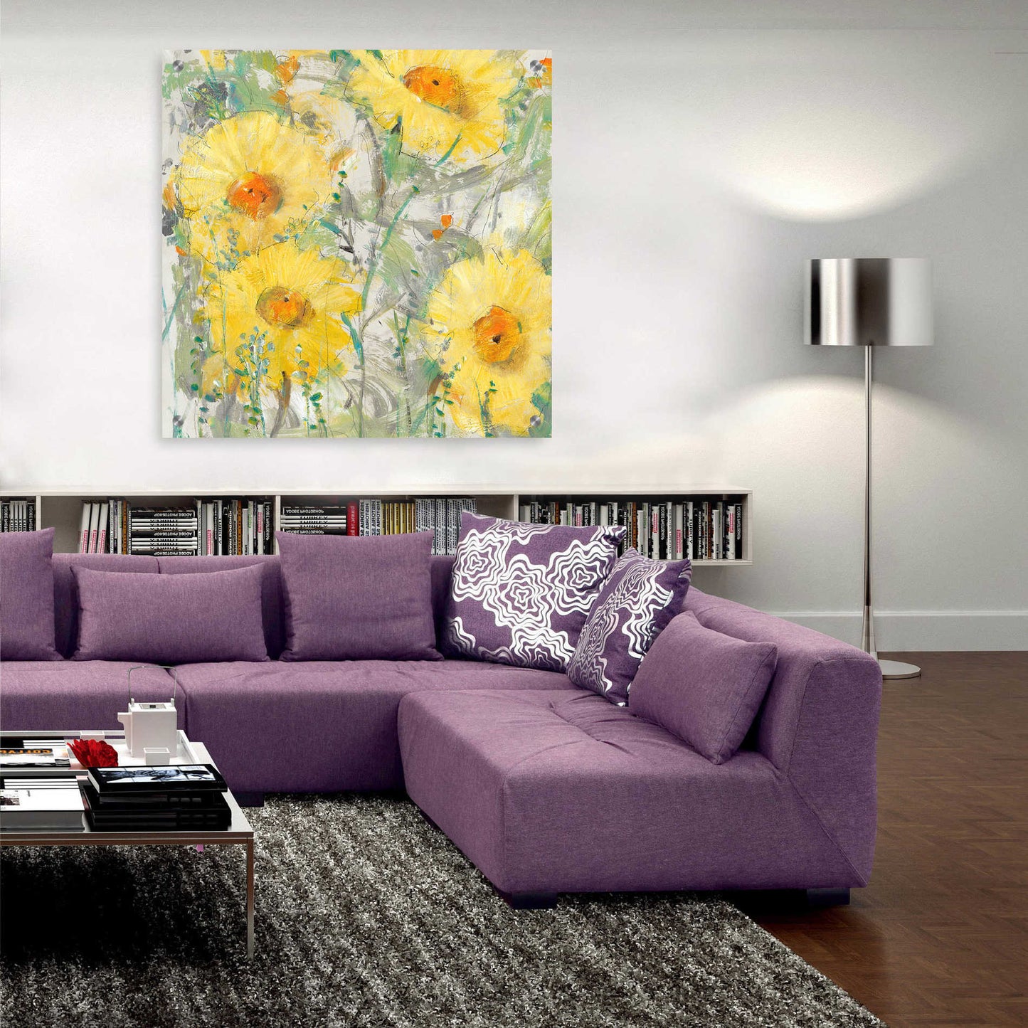 Epic Art 'Yellow Bunch II' by Tim O'Toole, Acrylic Glass Wall Art,36x36