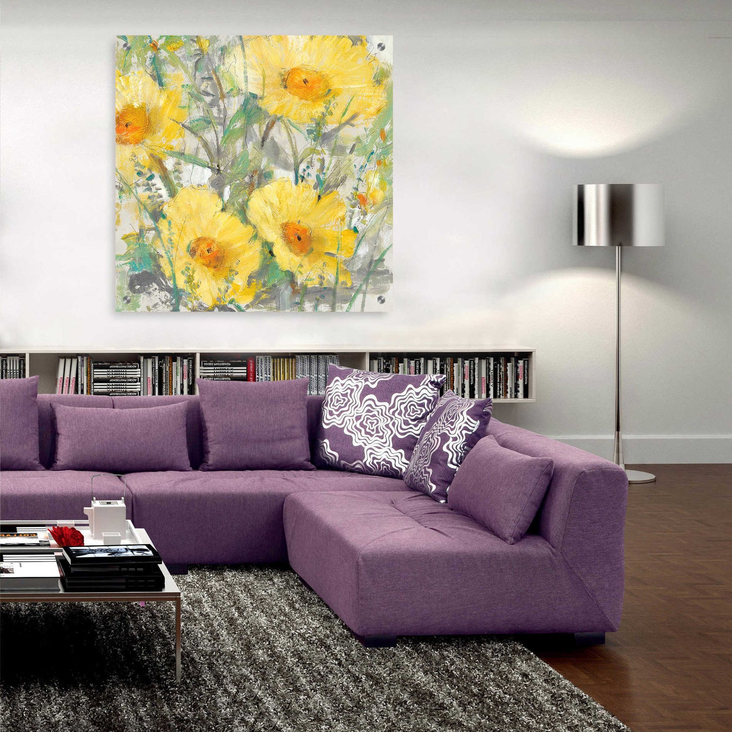 Epic Art 'Yellow Bunch I' by Tim O'Toole, Acrylic Glass Wall Art,36x36