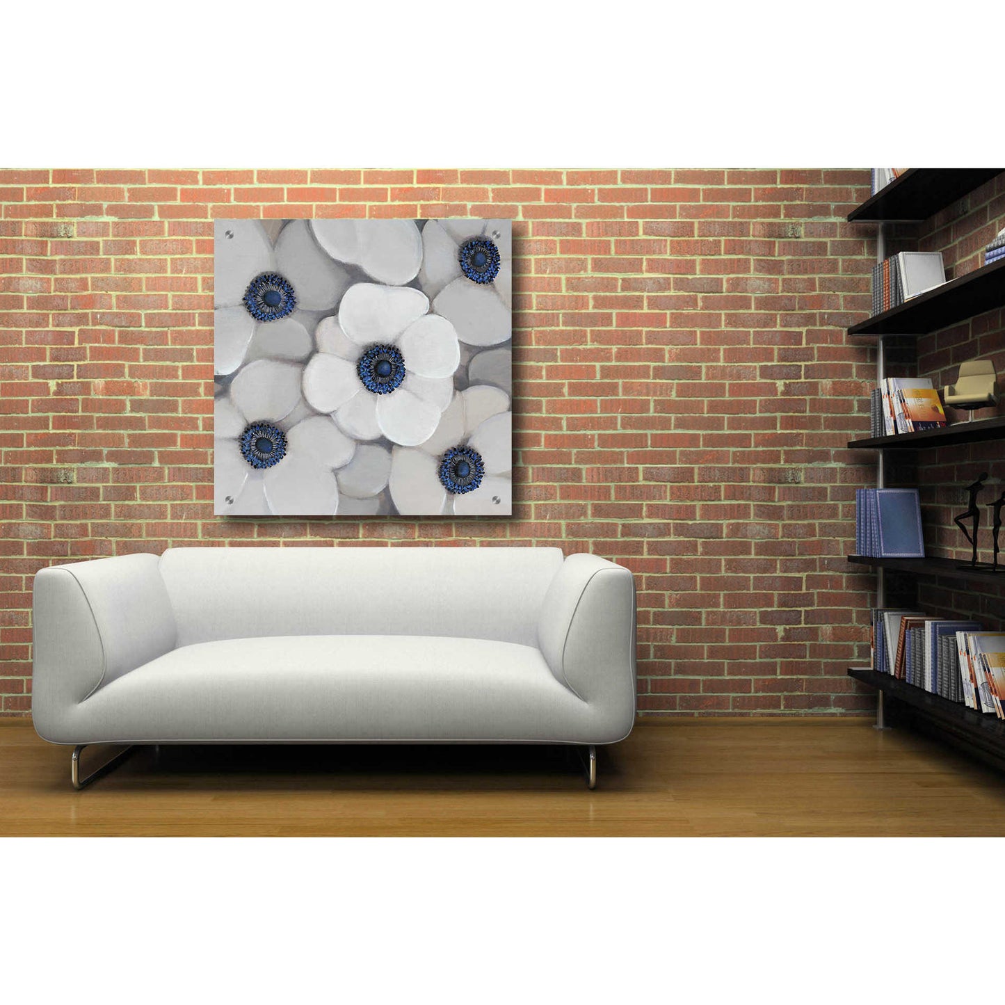 Epic Art 'White Anemone I' by Tim O'Toole, Acrylic Glass Wall Art,36x36