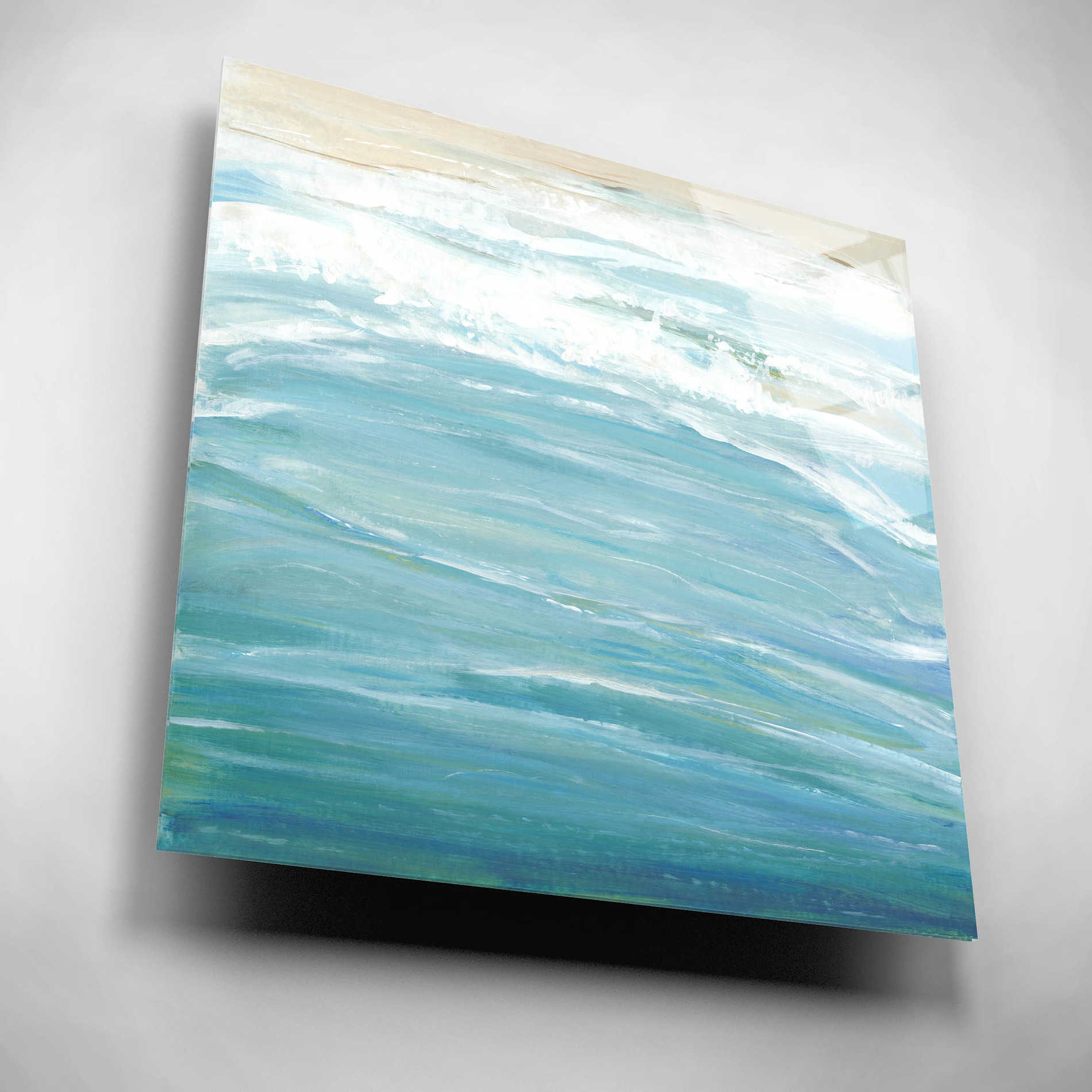 Epic Art 'Sea Breeze Coast II' by Tim O'Toole, Acrylic Glass Wall Art,12x12