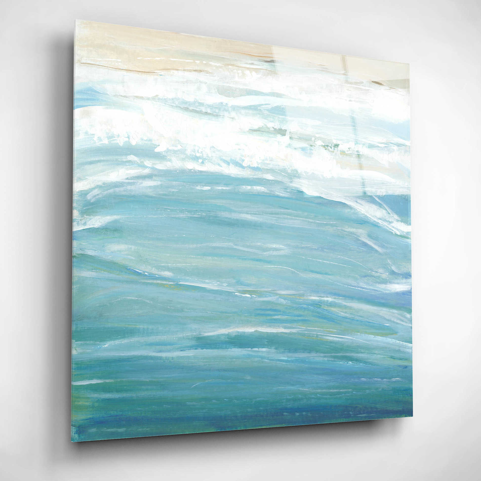 Epic Art 'Sea Breeze Coast II' by Tim O'Toole, Acrylic Glass Wall Art,12x12