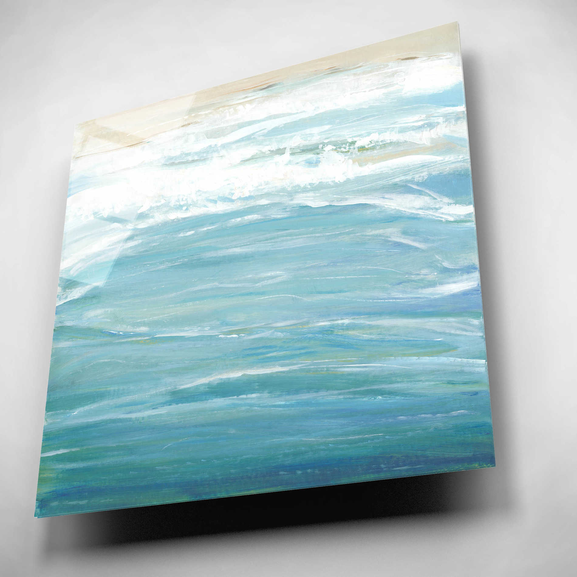 Epic Art 'Sea Breeze Coast II' by Tim O'Toole, Acrylic Glass Wall Art,12x12