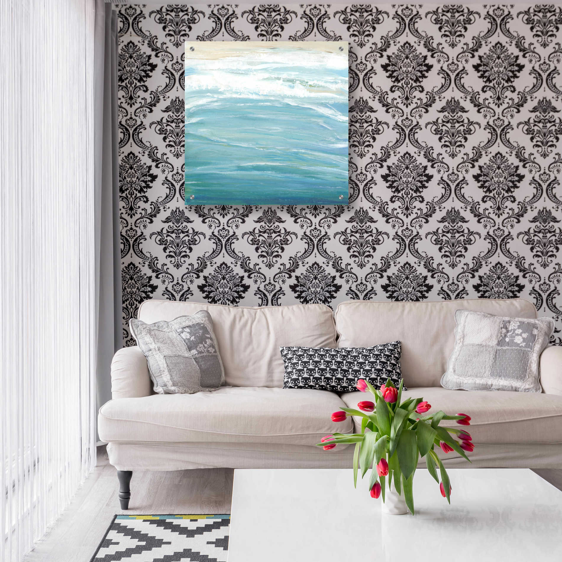 Epic Art 'Sea Breeze Coast II' by Tim O'Toole, Acrylic Glass Wall Art,24x24