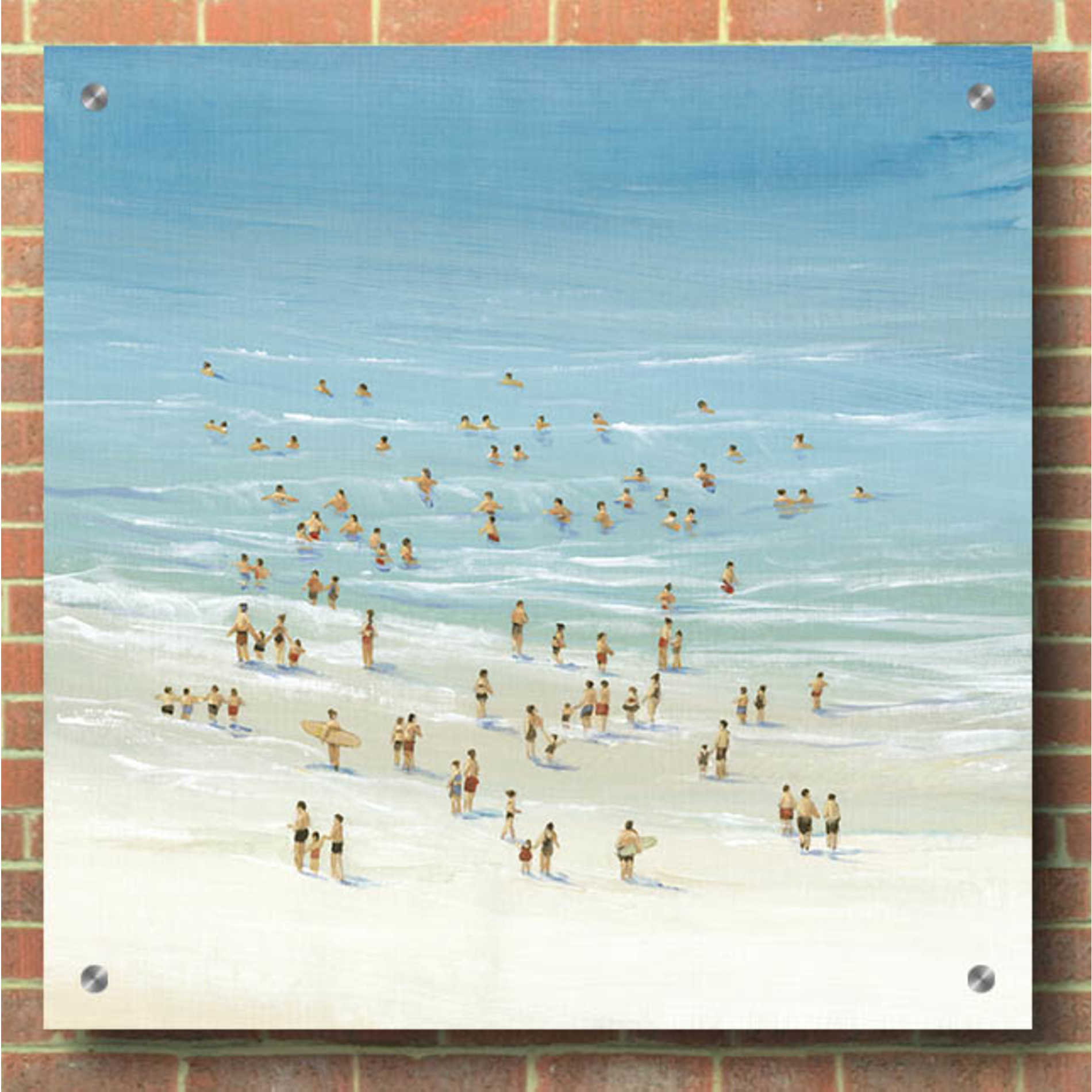 Epic Art 'Ocean Swim II' by Tim O'Toole, Acrylic Glass Wall Art,36x36