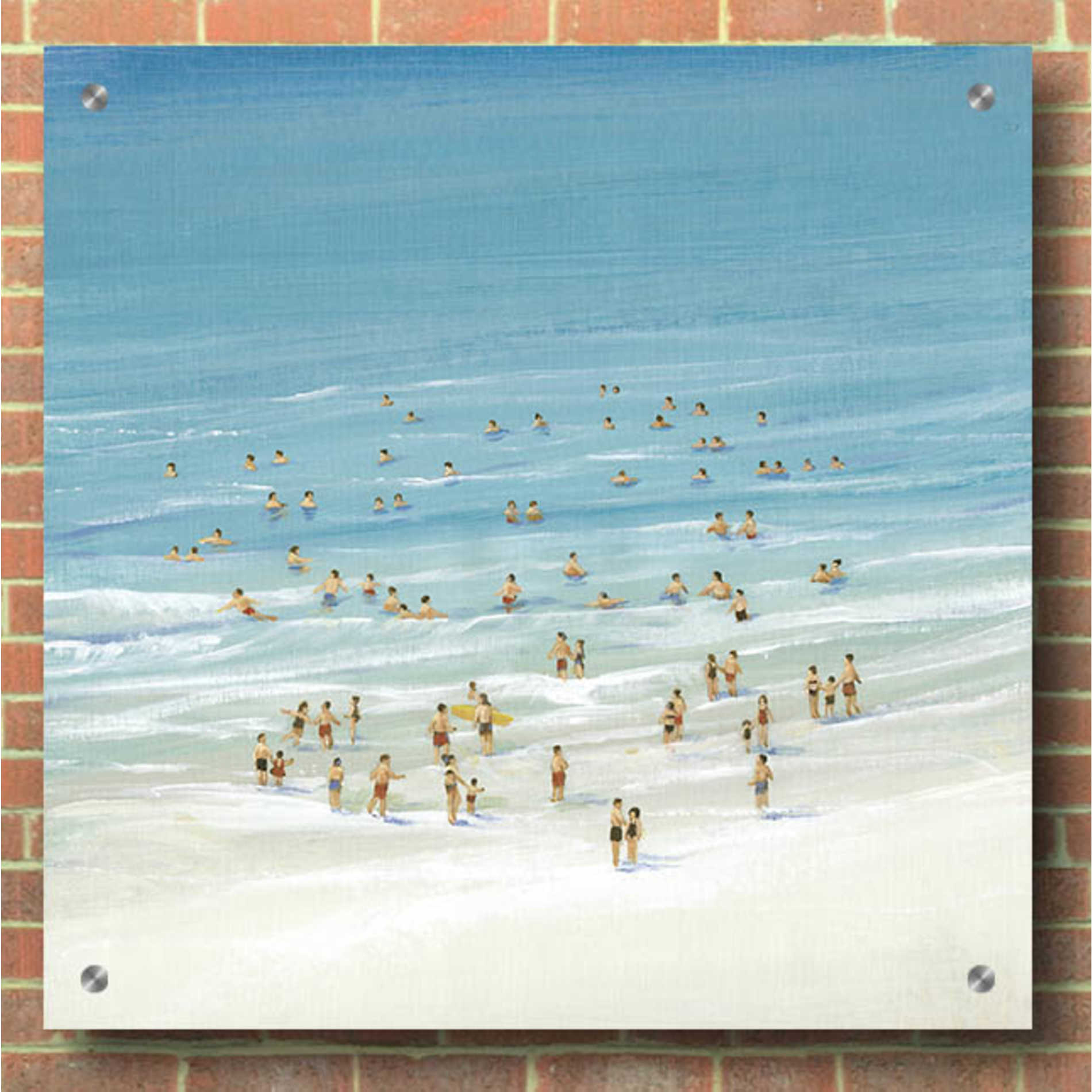 Epic Art 'Ocean Swim I' by Tim O'Toole, Acrylic Glass Wall Art,36x36