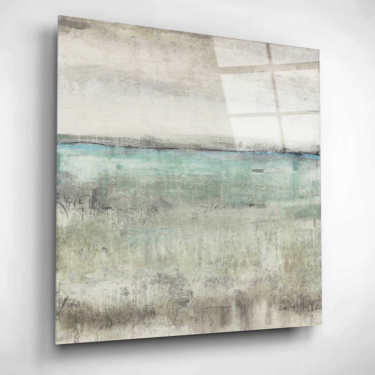 Epic Art 'Aqua Horizon II' by Tim O'Toole, Acrylic Glass Wall Art,12x12