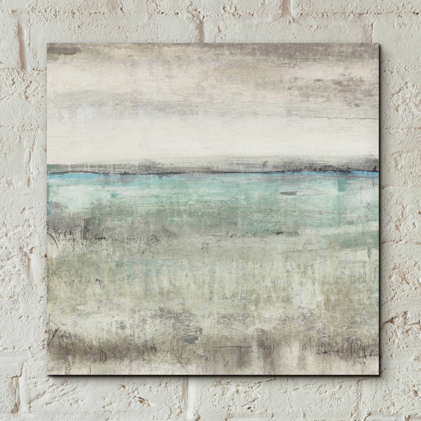 Epic Art 'Aqua Horizon II' by Tim O'Toole, Acrylic Glass Wall Art,12x12