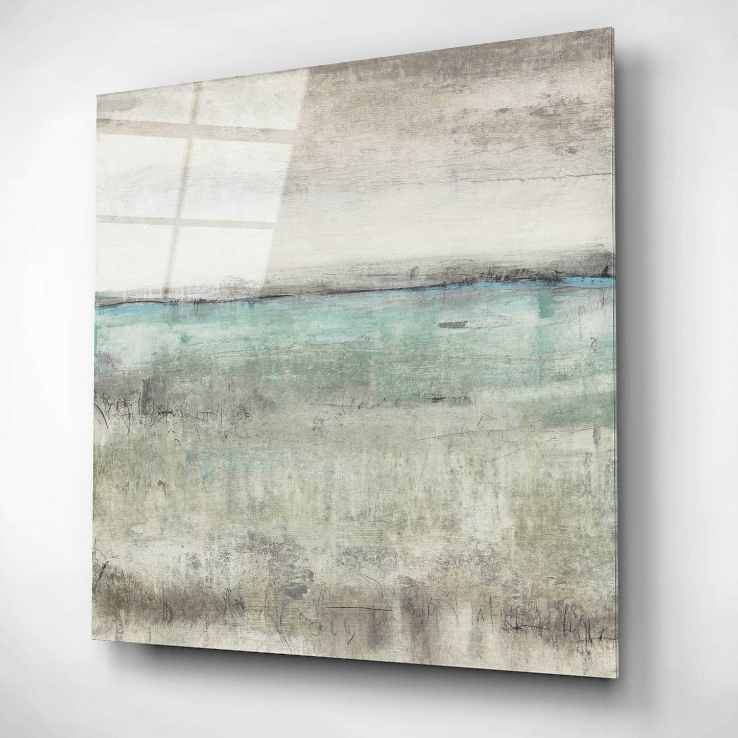 Epic Art 'Aqua Horizon II' by Tim O'Toole, Acrylic Glass Wall Art,12x12