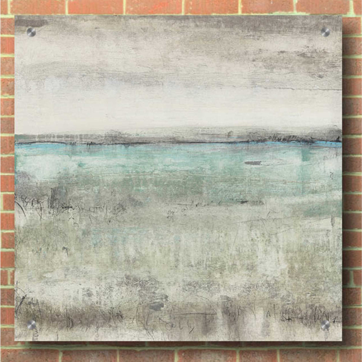 Epic Art 'Aqua Horizon II' by Tim O'Toole, Acrylic Glass Wall Art,36x36