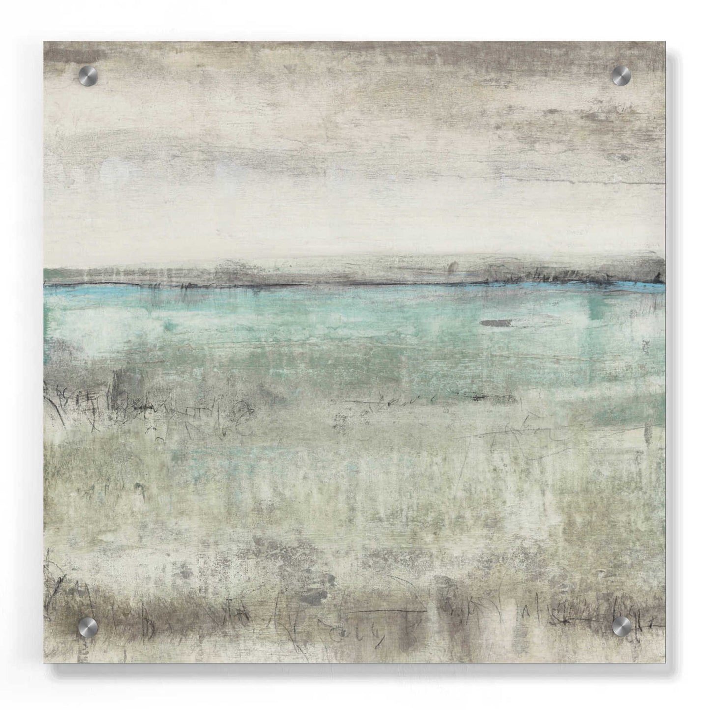 Epic Art 'Aqua Horizon II' by Tim O'Toole, Acrylic Glass Wall Art,36x36