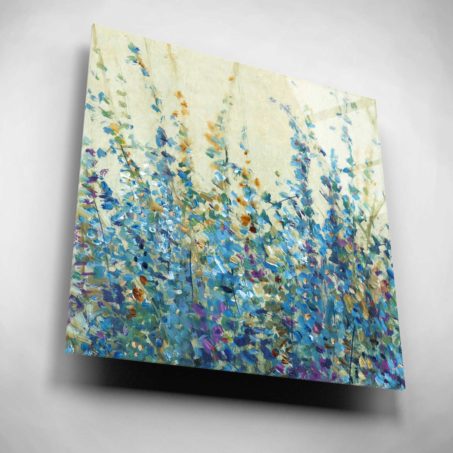 Epic Art 'Shades of Blue II' by Tim O'Toole, Acrylic Glass Wall Art,12x12