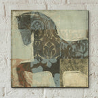 Epic Art 'Patterned Horse I' by Tim O'Toole, Acrylic Glass Wall Art,12x12