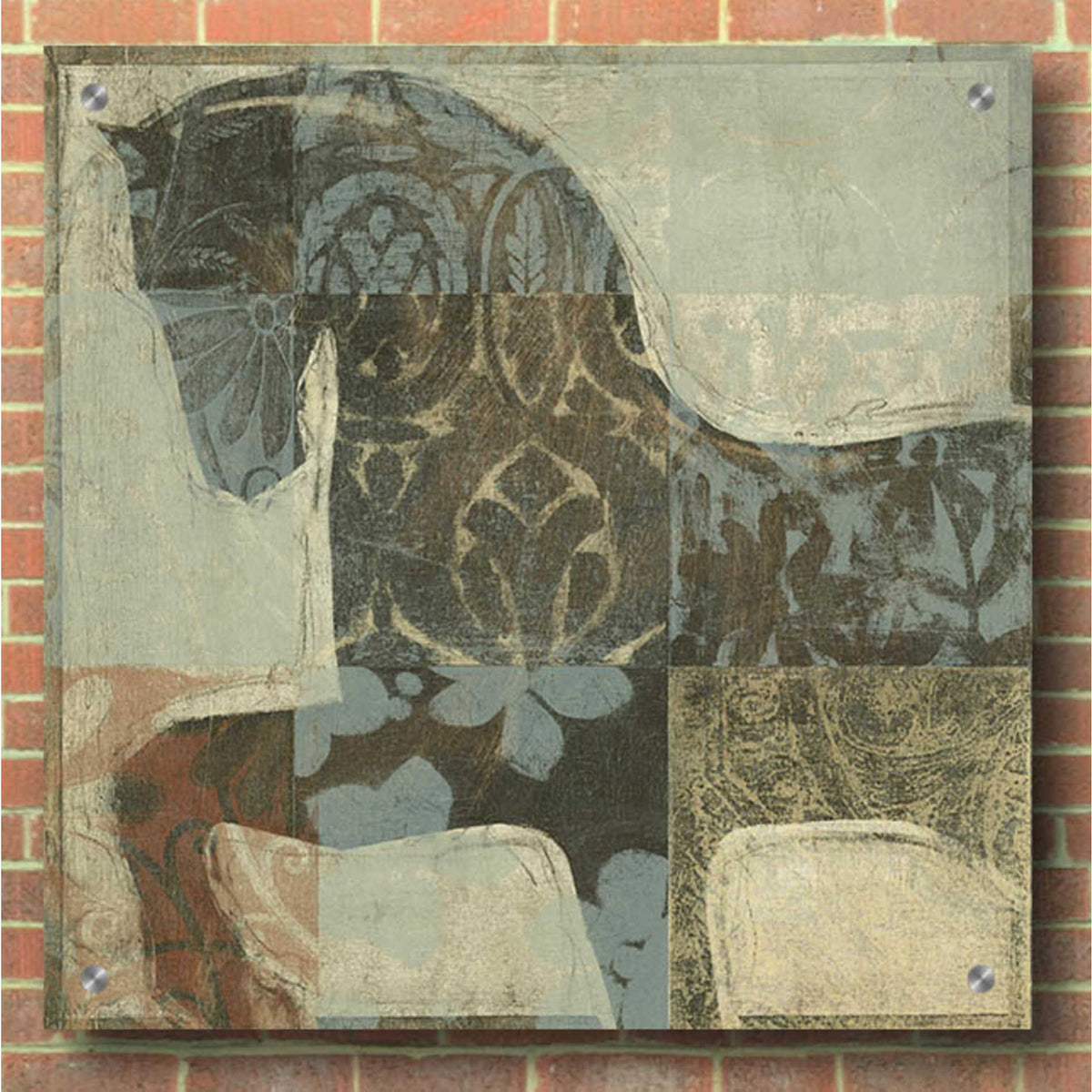 Epic Art 'Patterned Horse I' by Tim O'Toole, Acrylic Glass Wall Art,36x36