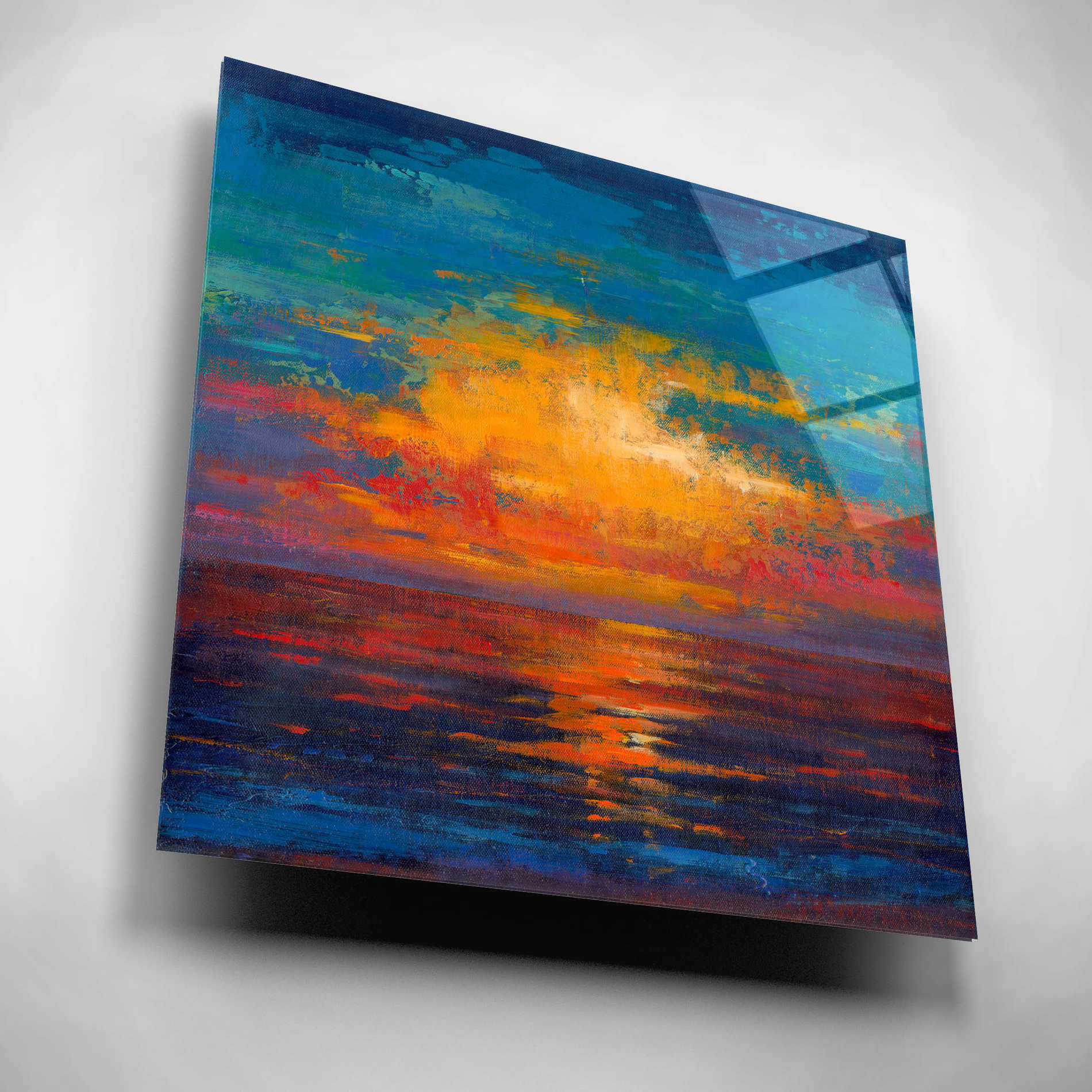 Epic Art 'Sun Down II' by Tim O'Toole, Acrylic Glass Wall Art,12x12