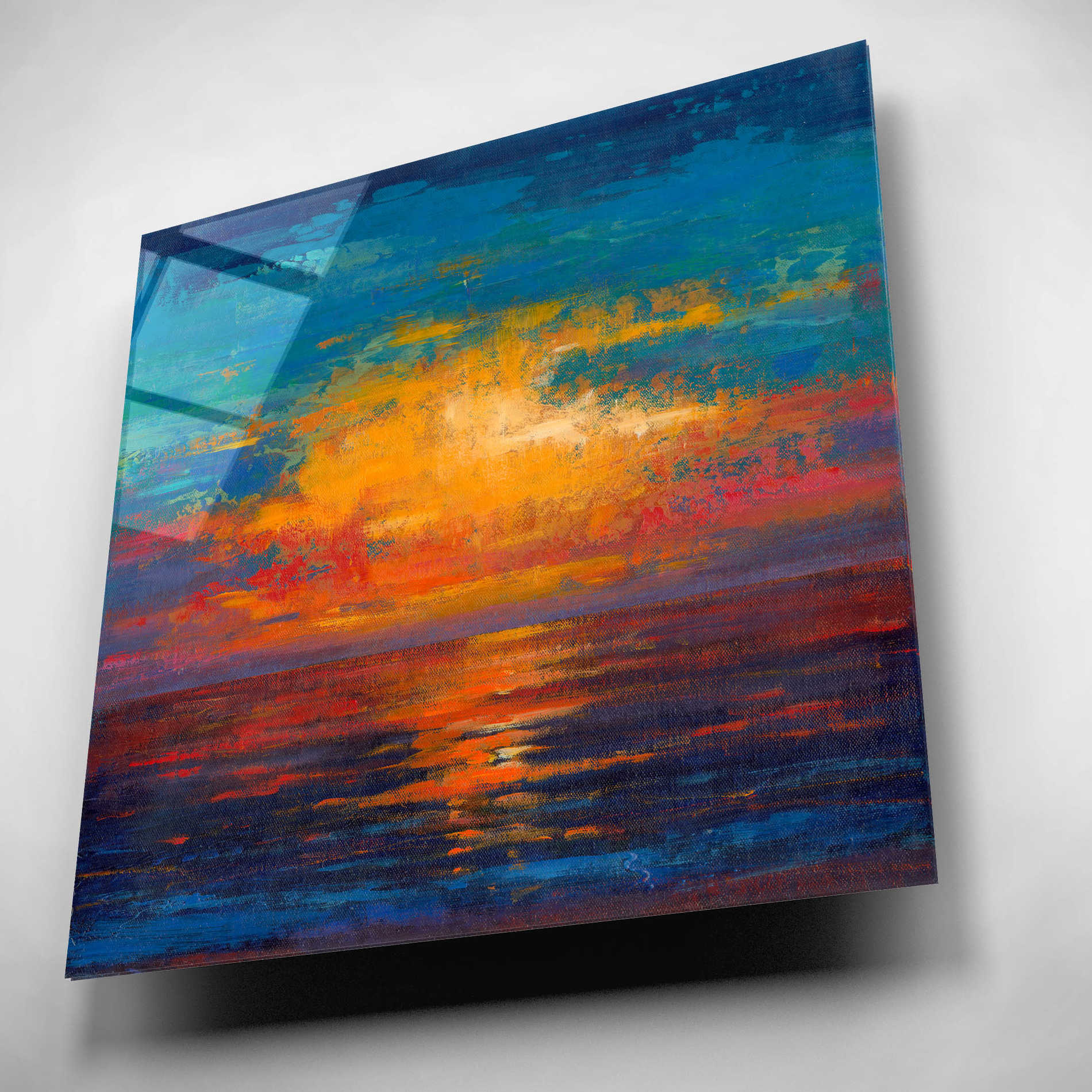 Epic Art 'Sun Down II' by Tim O'Toole, Acrylic Glass Wall Art,12x12
