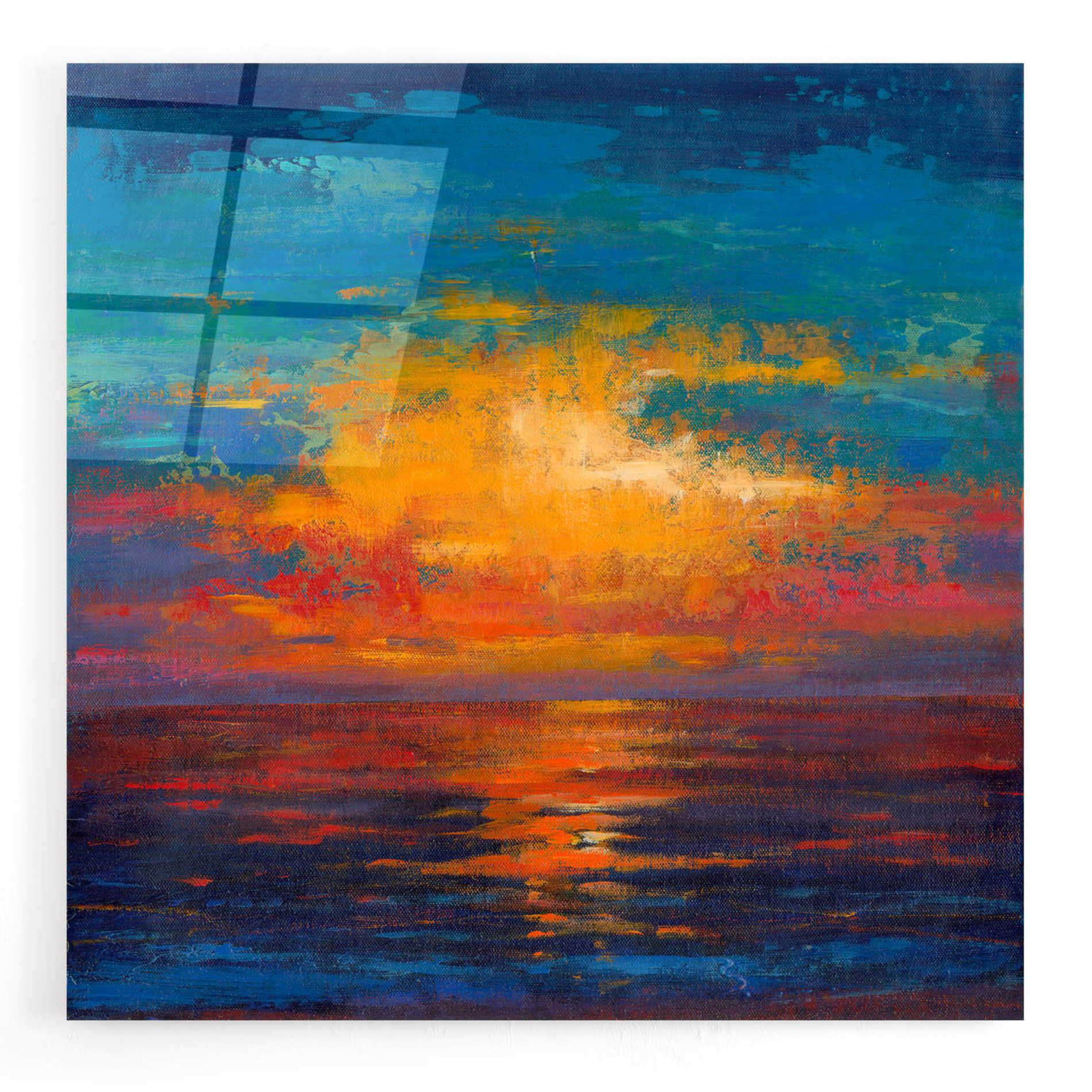 Epic Art 'Sun Down II' by Tim O'Toole, Acrylic Glass Wall Art,24x24