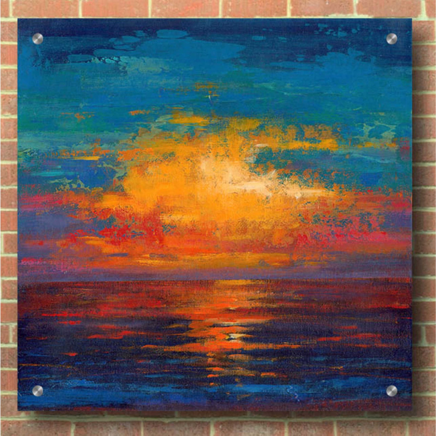 Epic Art 'Sun Down II' by Tim O'Toole, Acrylic Glass Wall Art,36x36