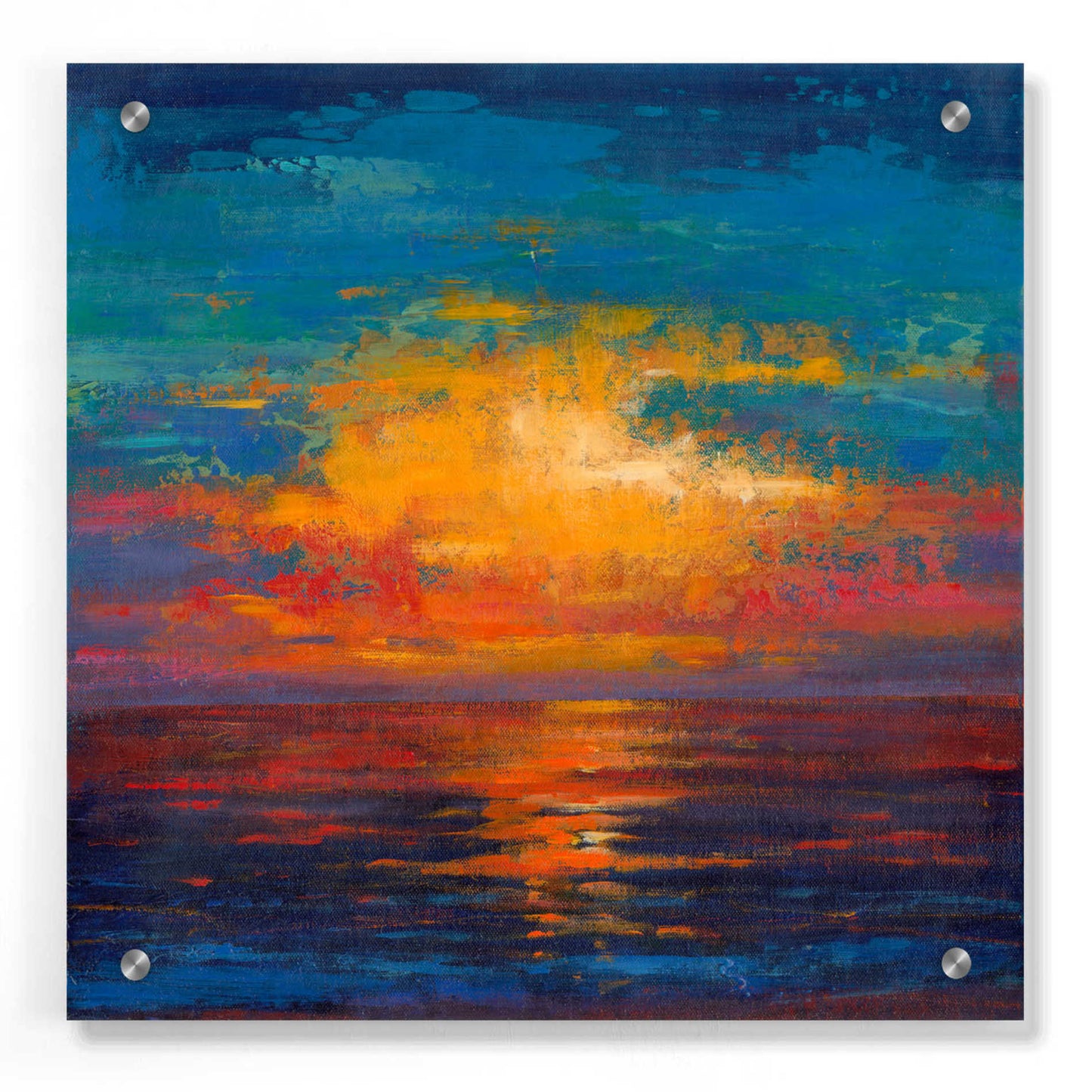 Epic Art 'Sun Down II' by Tim O'Toole, Acrylic Glass Wall Art,36x36