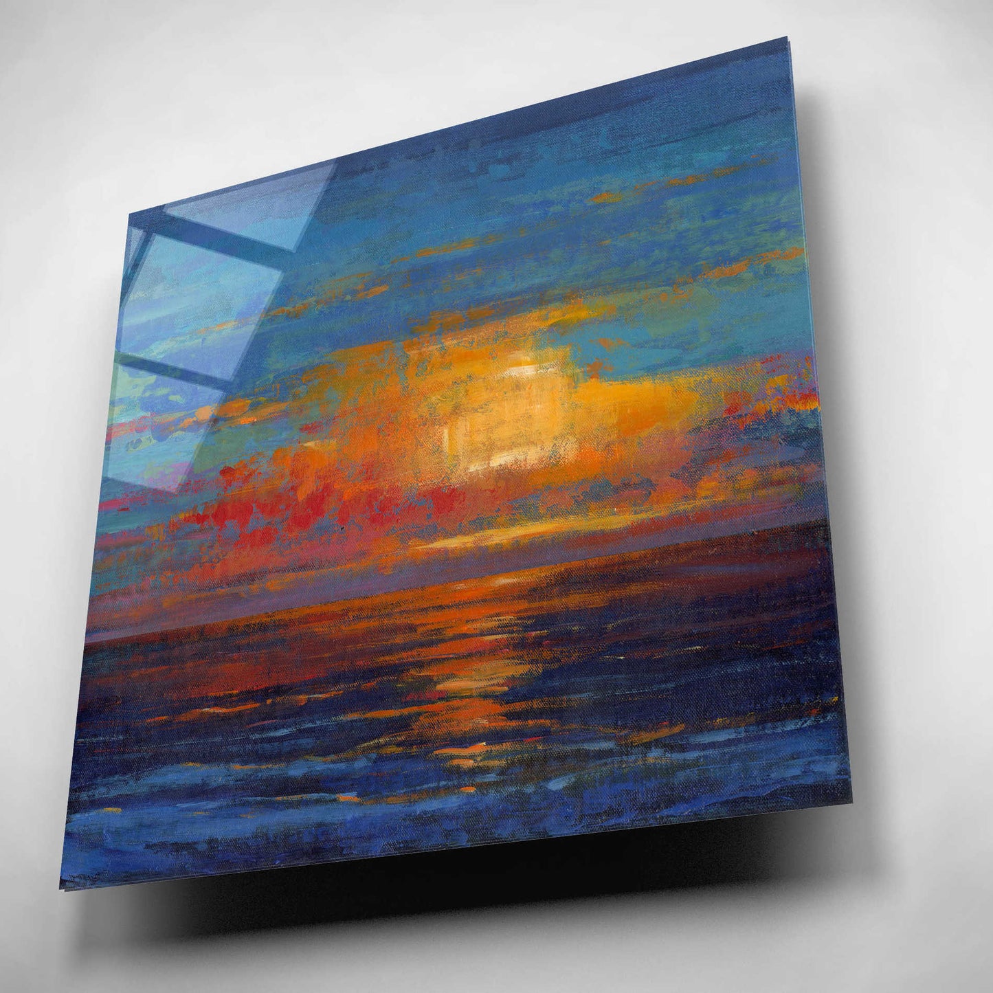 Epic Art 'Sun Down I' by Tim O'Toole, Acrylic Glass Wall Art,12x12