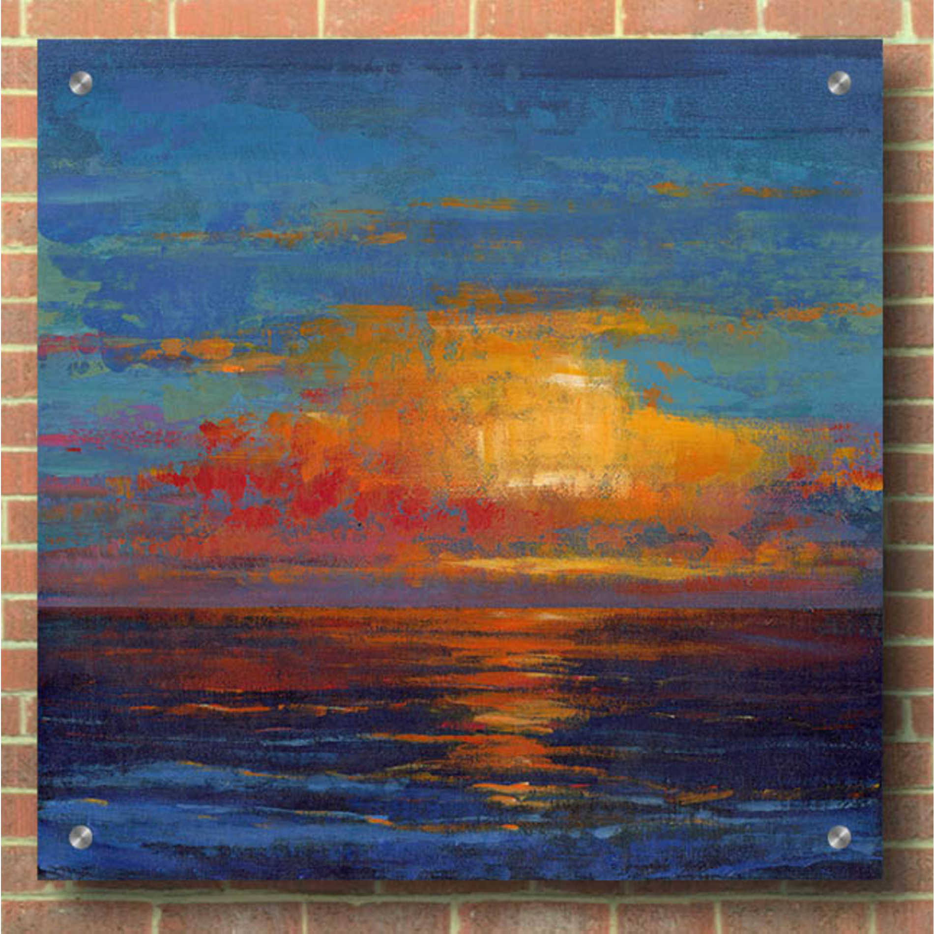 Epic Art 'Sun Down I' by Tim O'Toole, Acrylic Glass Wall Art,36x36