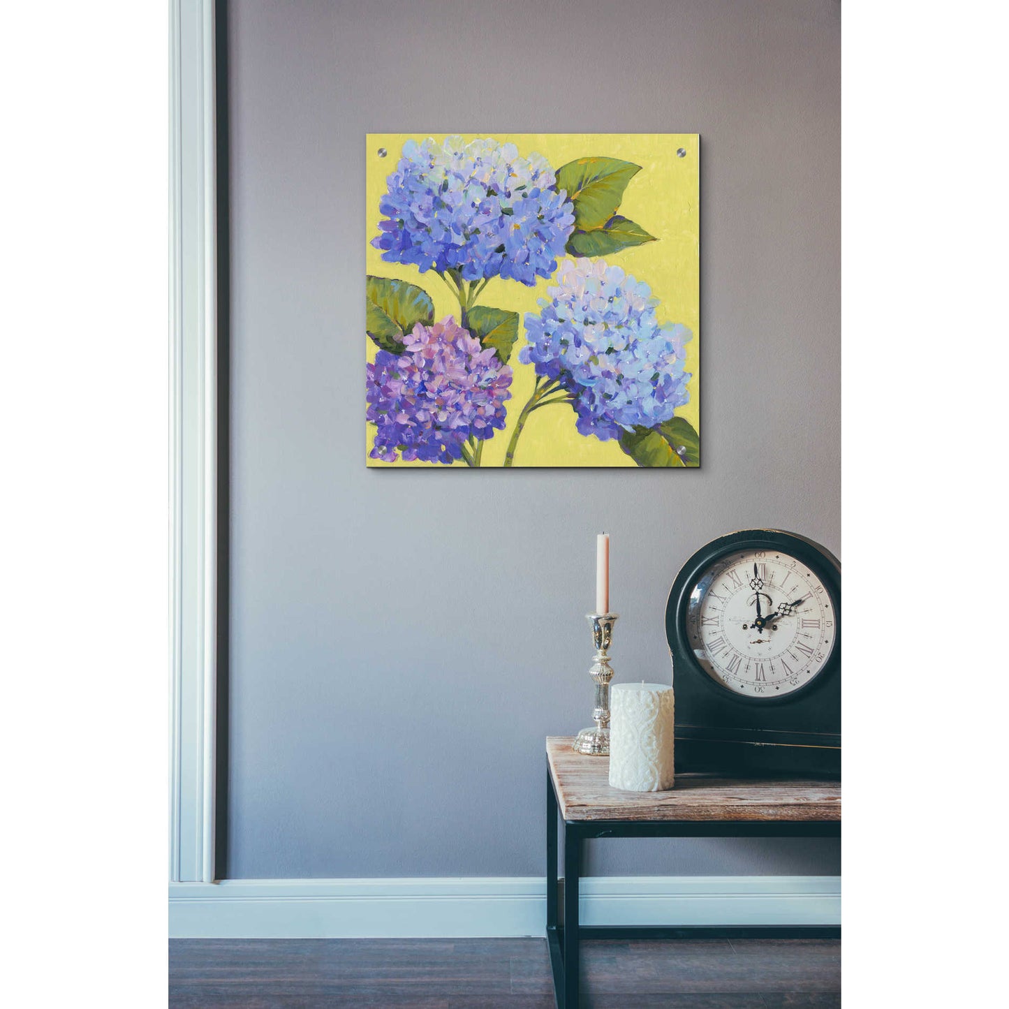 Epic Art 'Spring Hydrangeas II' by Tim O'Toole, Acrylic Glass Wall Art,24x24