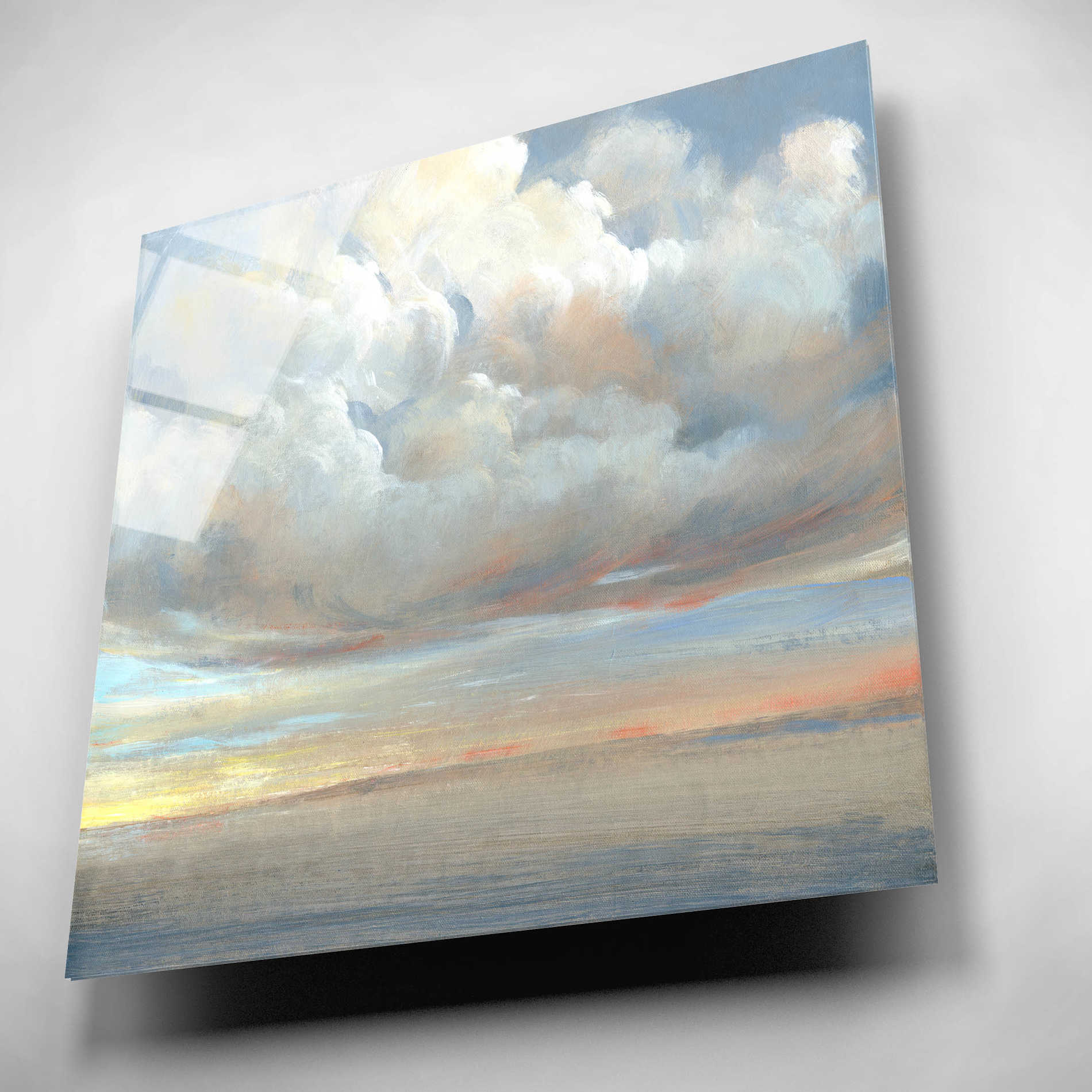 Epic Art 'Passing Storm I' by Tim O'Toole, Acrylic Glass Wall Art,12x12