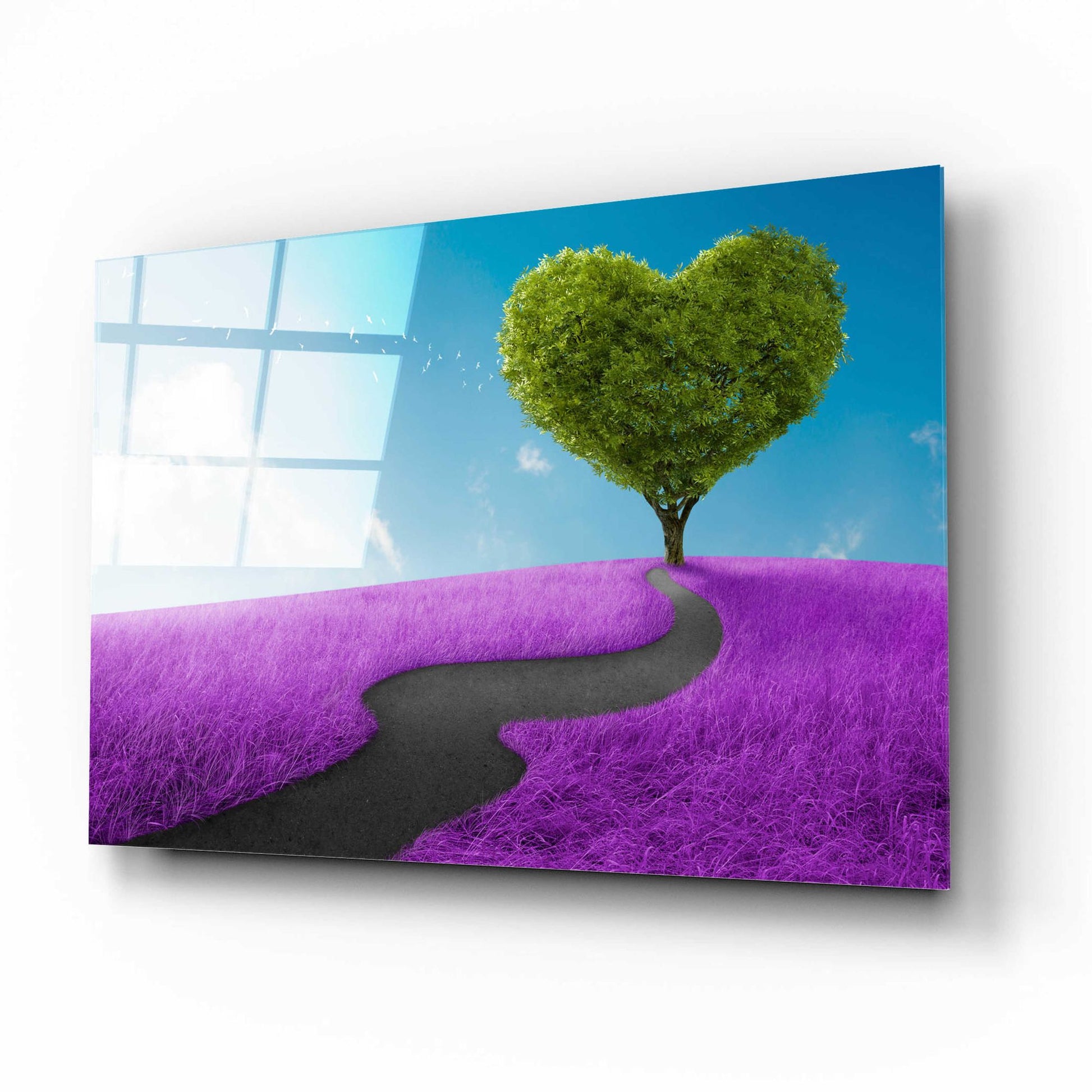 Epic Art 'Follow Your Heart,' Acrylic Glass Wall Art,16x12