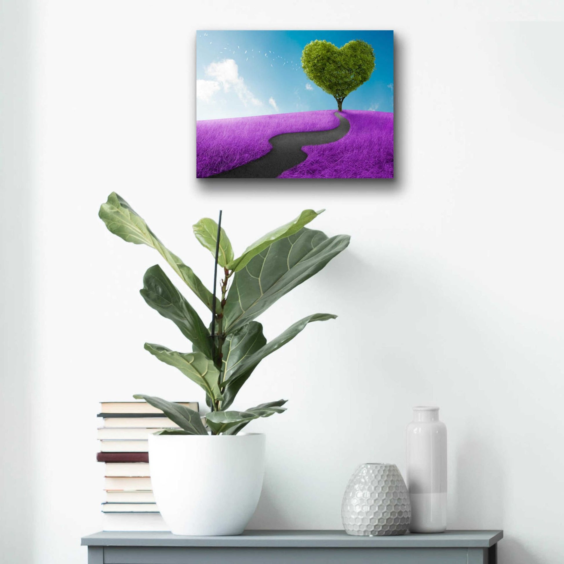 Epic Art 'Follow Your Heart,' Acrylic Glass Wall Art,16x12