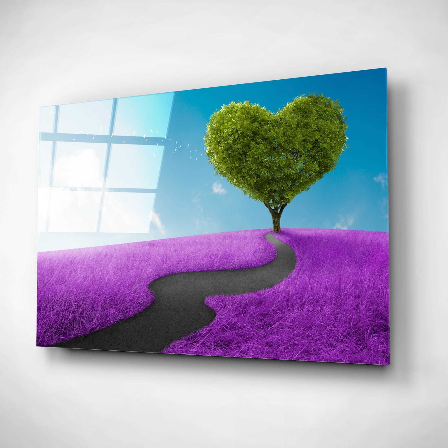 Epic Art 'Follow Your Heart,' Acrylic Glass Wall Art,24x16