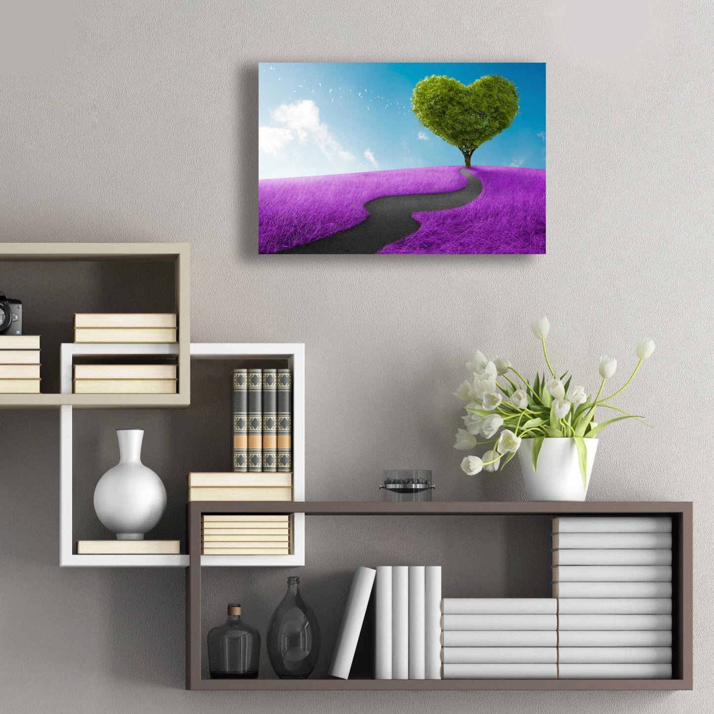 Epic Art 'Follow Your Heart,' Acrylic Glass Wall Art,24x16