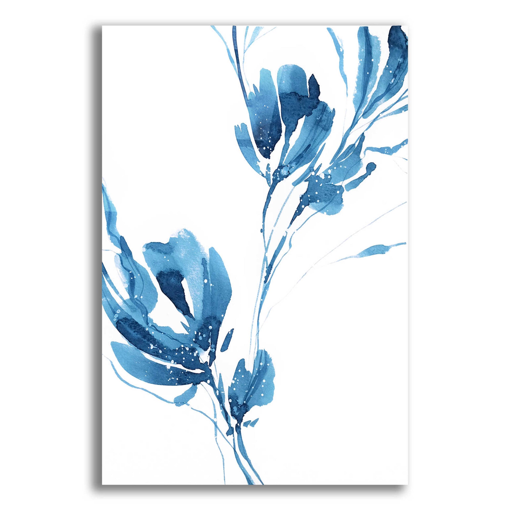 Epic Art 'Blue Move 1' by Lesia Binkin Acrylic Glass Wall Art,12x16