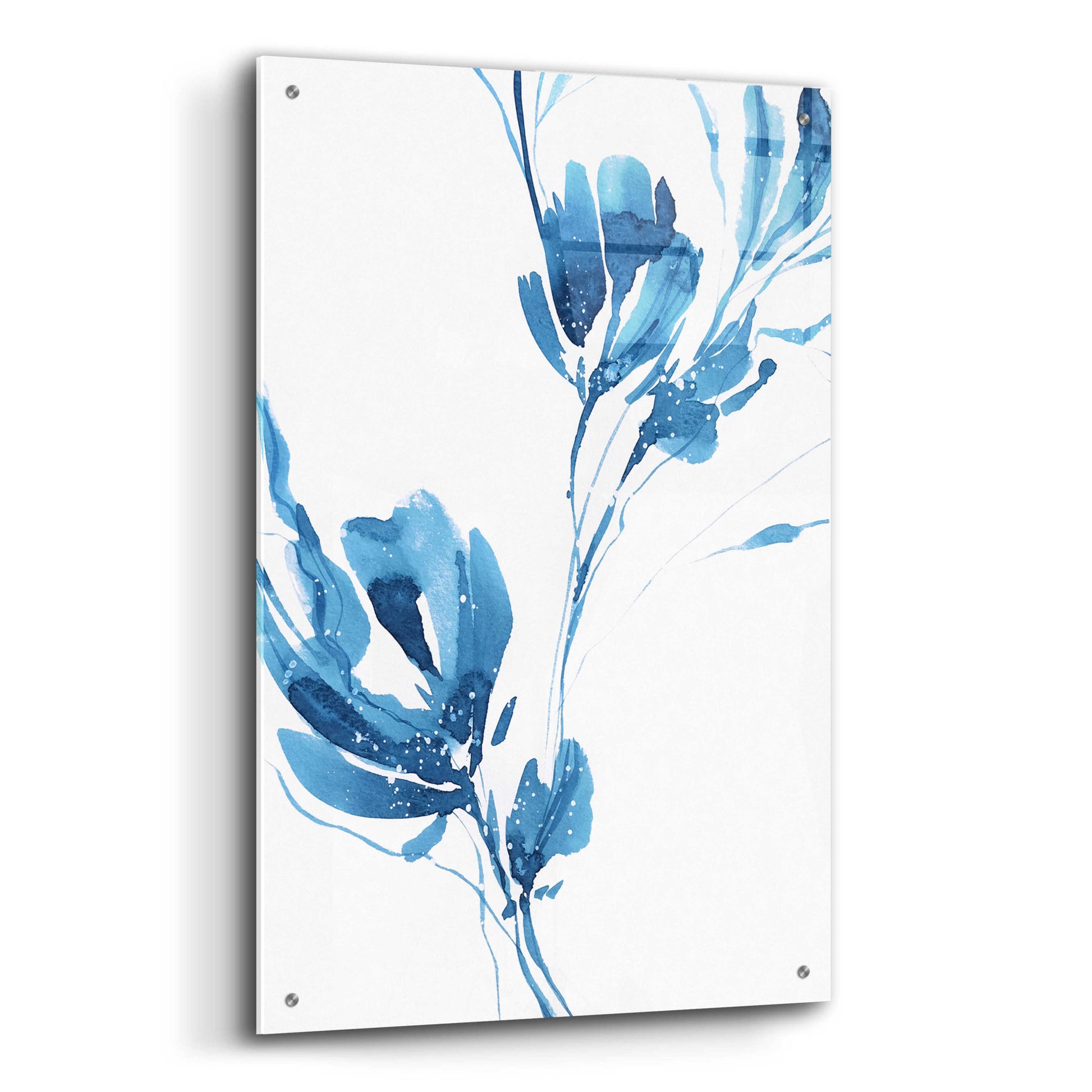 Epic Art 'Blue Move 1' by Lesia Binkin Acrylic Glass Wall Art,24x36