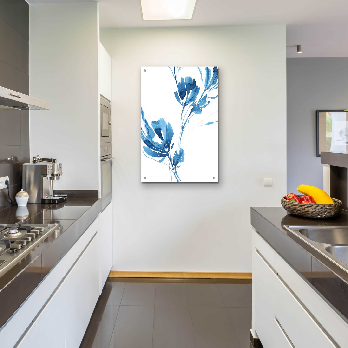 Epic Art 'Blue Move 1' by Lesia Binkin Acrylic Glass Wall Art,24x36