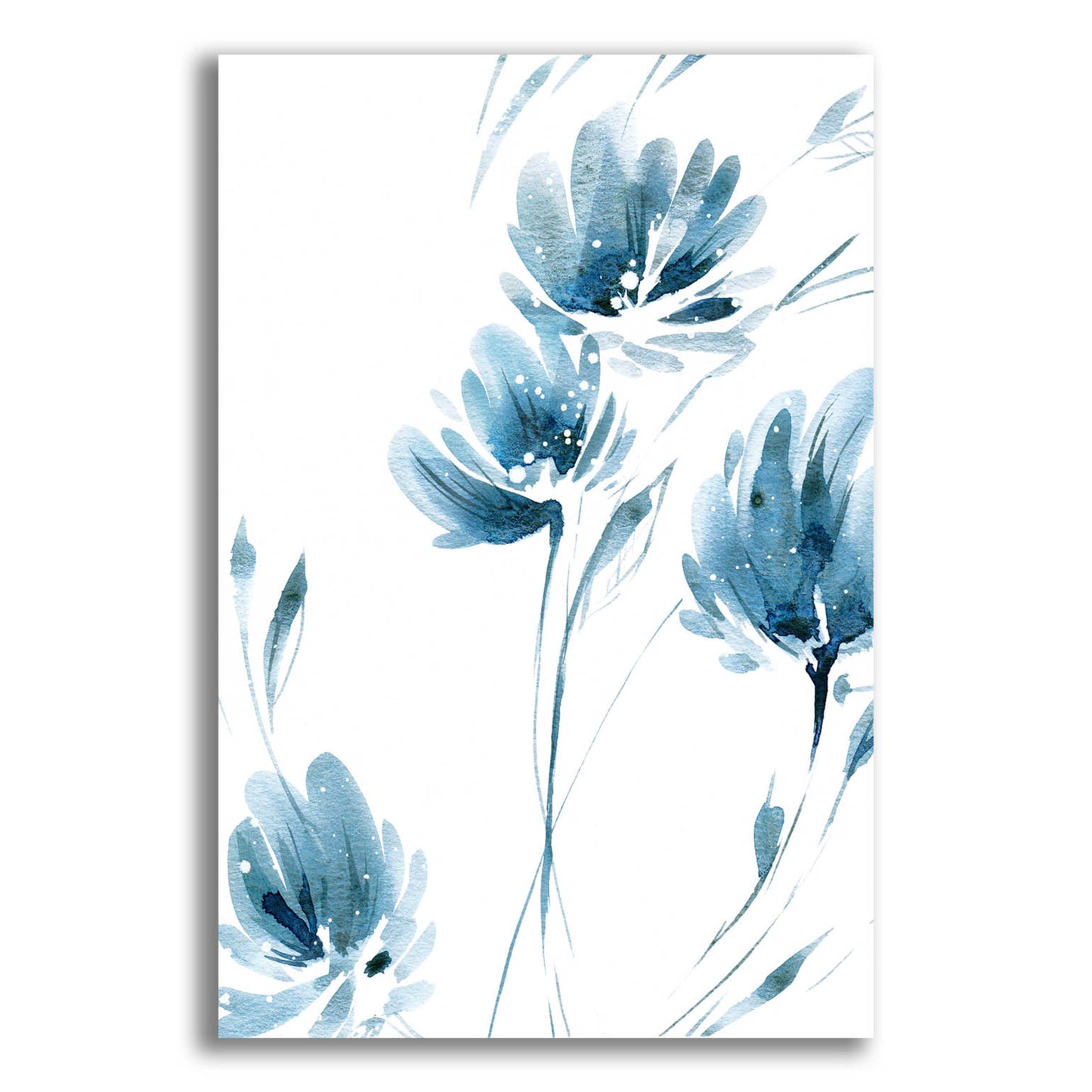 Epic Art 'Blue Move 2' by Lesia Binkin Acrylic Glass Wall Art,12x16