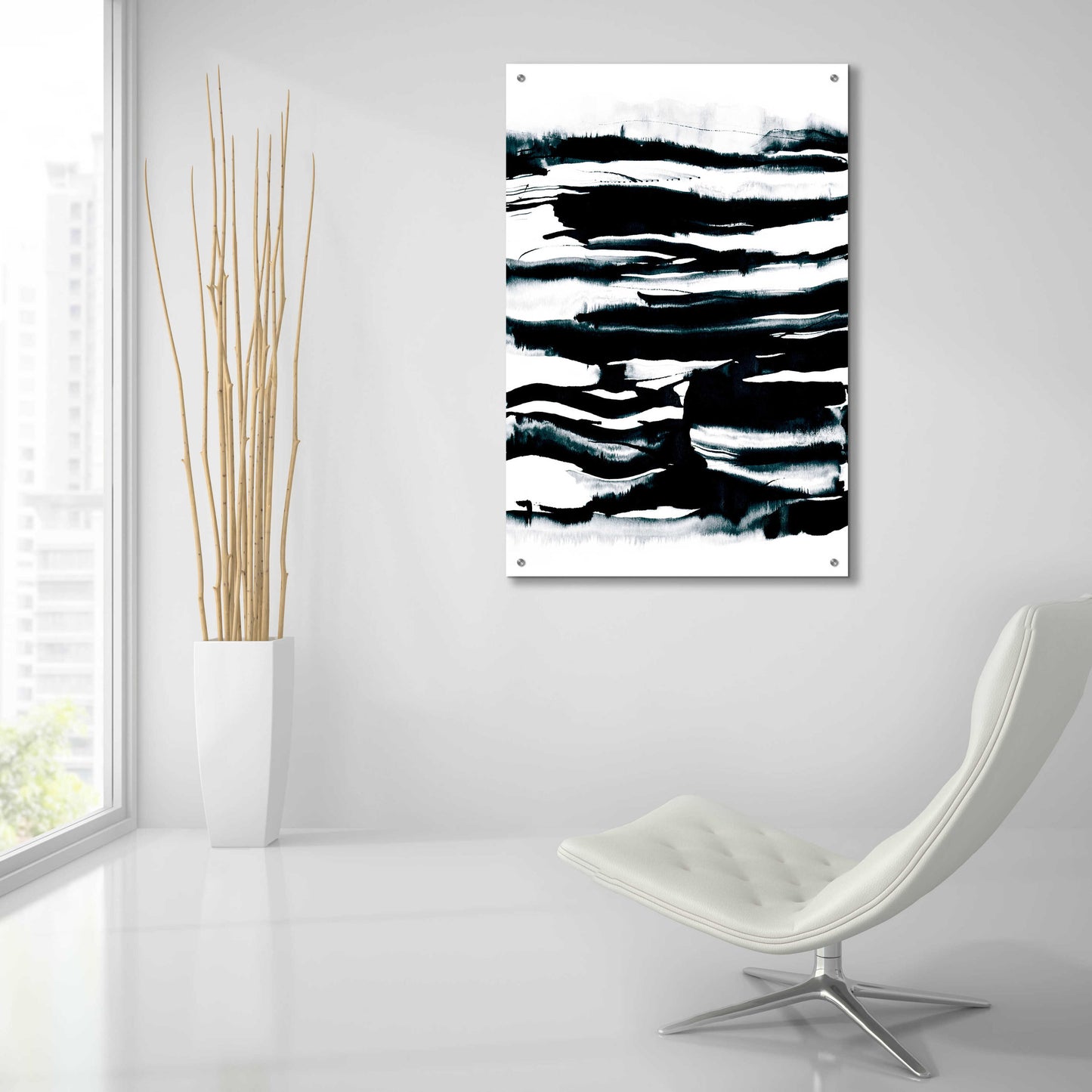 Epic Art 'City Spaces 3' by Lesia Binkin Acrylic Glass Wall Art,24x36