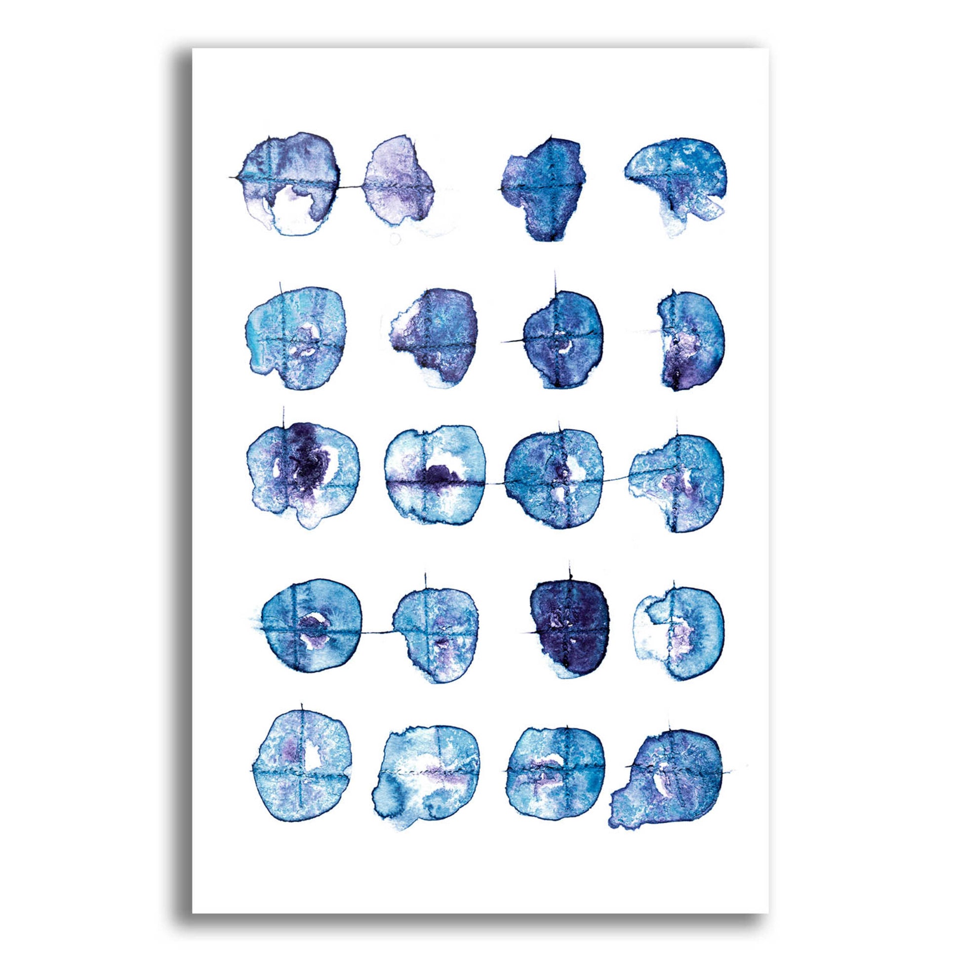 Epic Art 'Indigo Pattern' by Lesia Binkin Acrylic Glass Wall Art