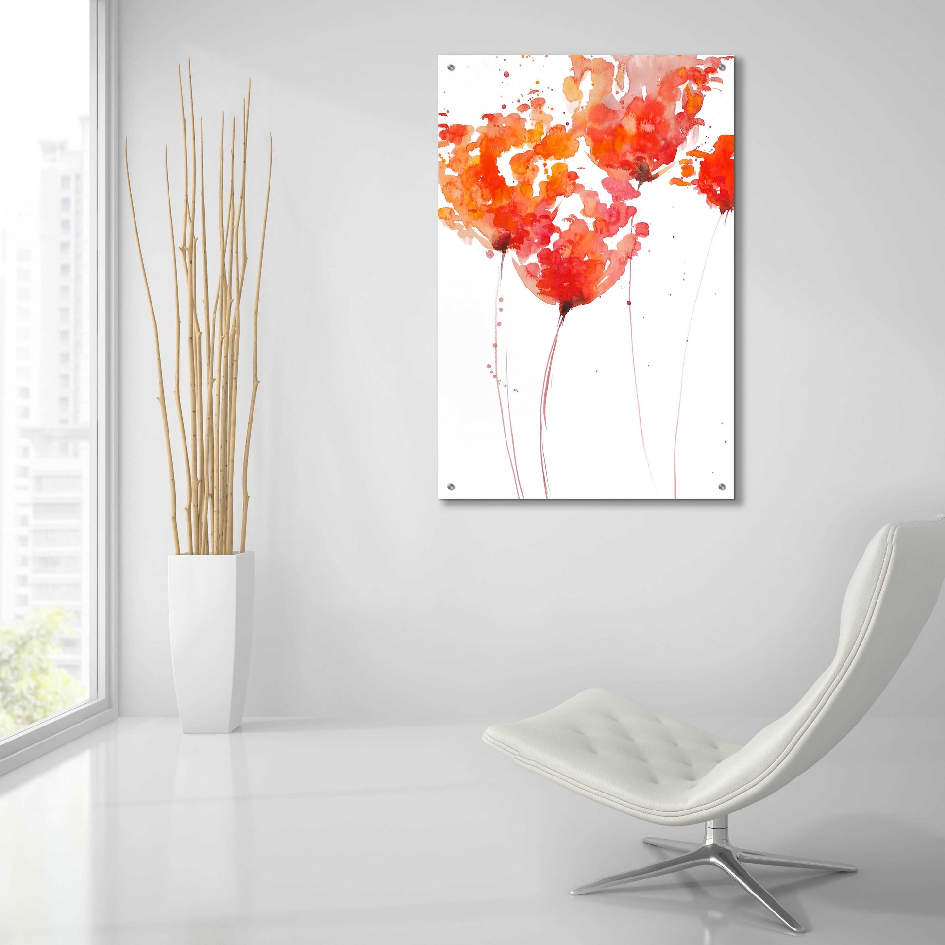 Epic Art 'Tangerine Tango 1' by Lesia Binkin Acrylic Glass Wall Art,24x36