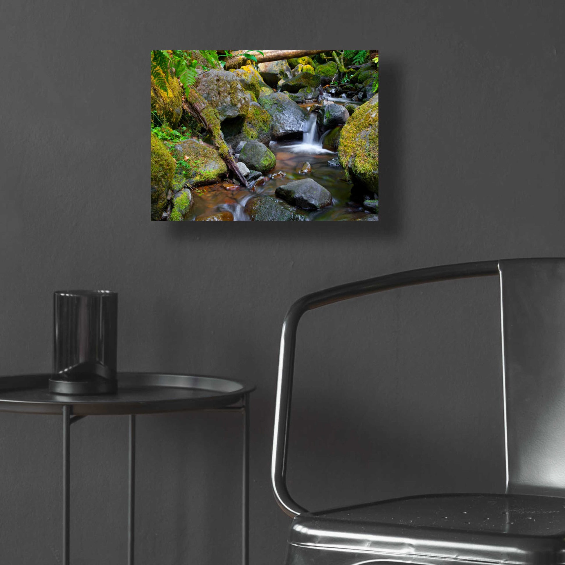 Epic Art 'Mossy Stream' by Michael Broom Acrylic Glass Wall Art,16x12